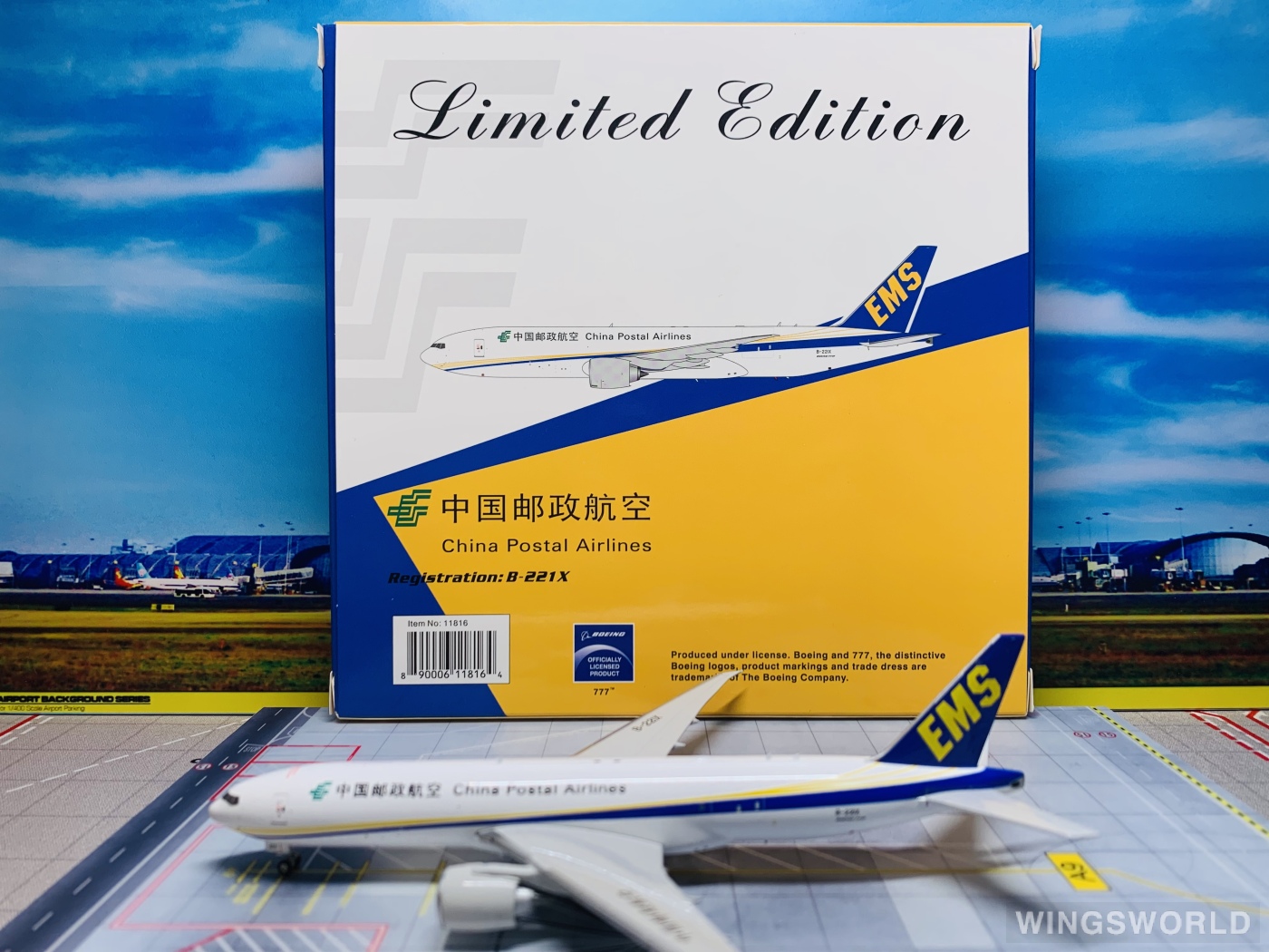 Phoenix 1:400 PH11816 China Postal Airlines 中国邮政航空 Boeing 777-200 B-221X