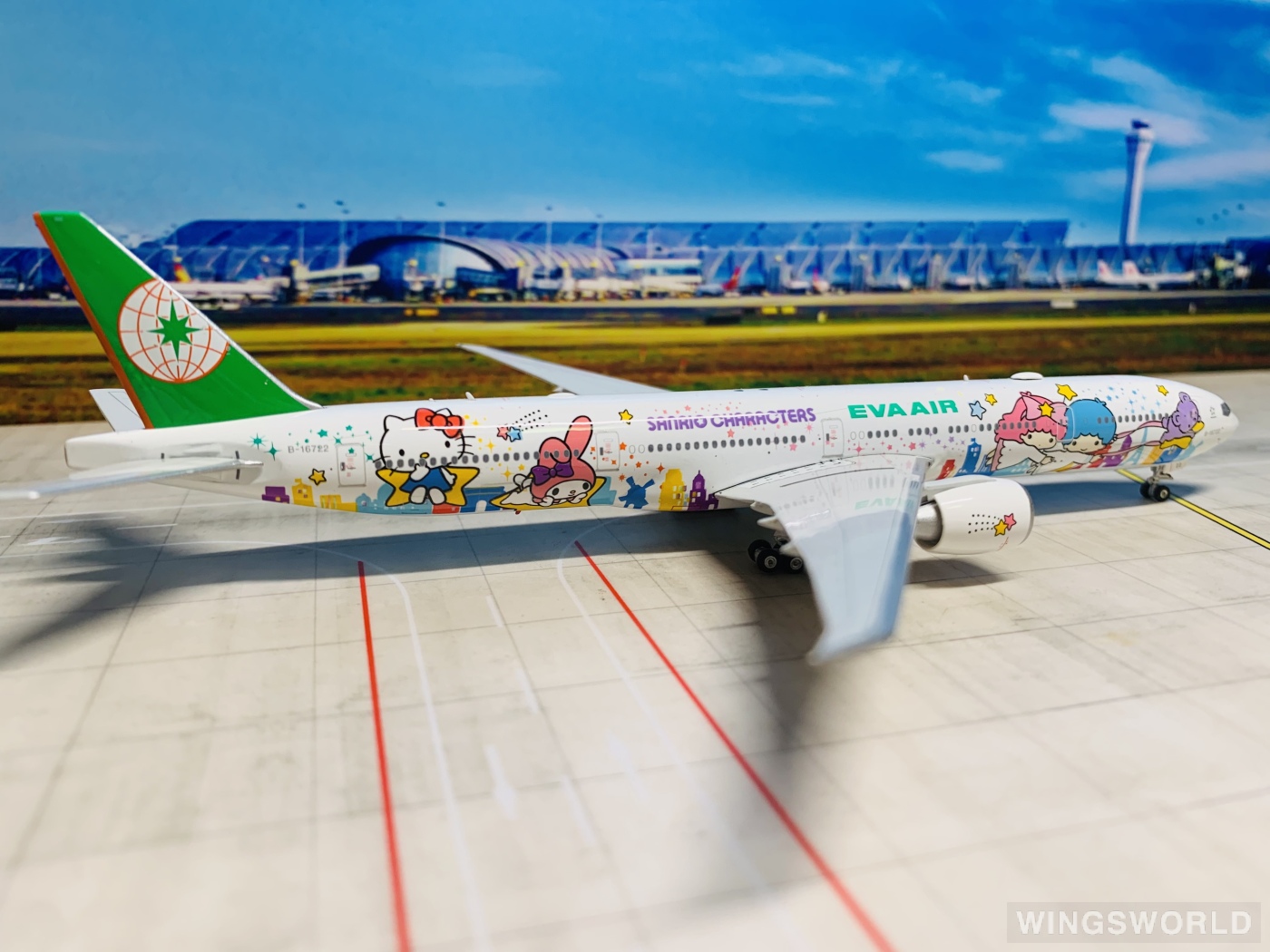 Phoenix 1:400 PH04074 EVA Air 长荣航空 Boeing 777-300ER B-16722