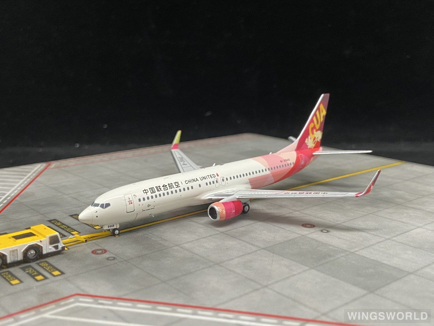 NGmodels 1:400 NG 58198 China United Airlines 中国联合航空 Boeing 737-800 B-20AD