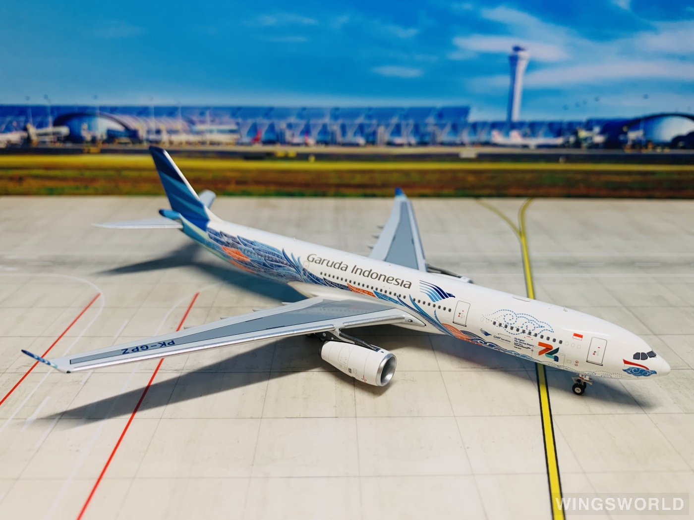 NGmodels 1:400 NG62053 Garuda Indonesia 印度尼西亚鹰航 Airbus A330-300 PK-GPZ