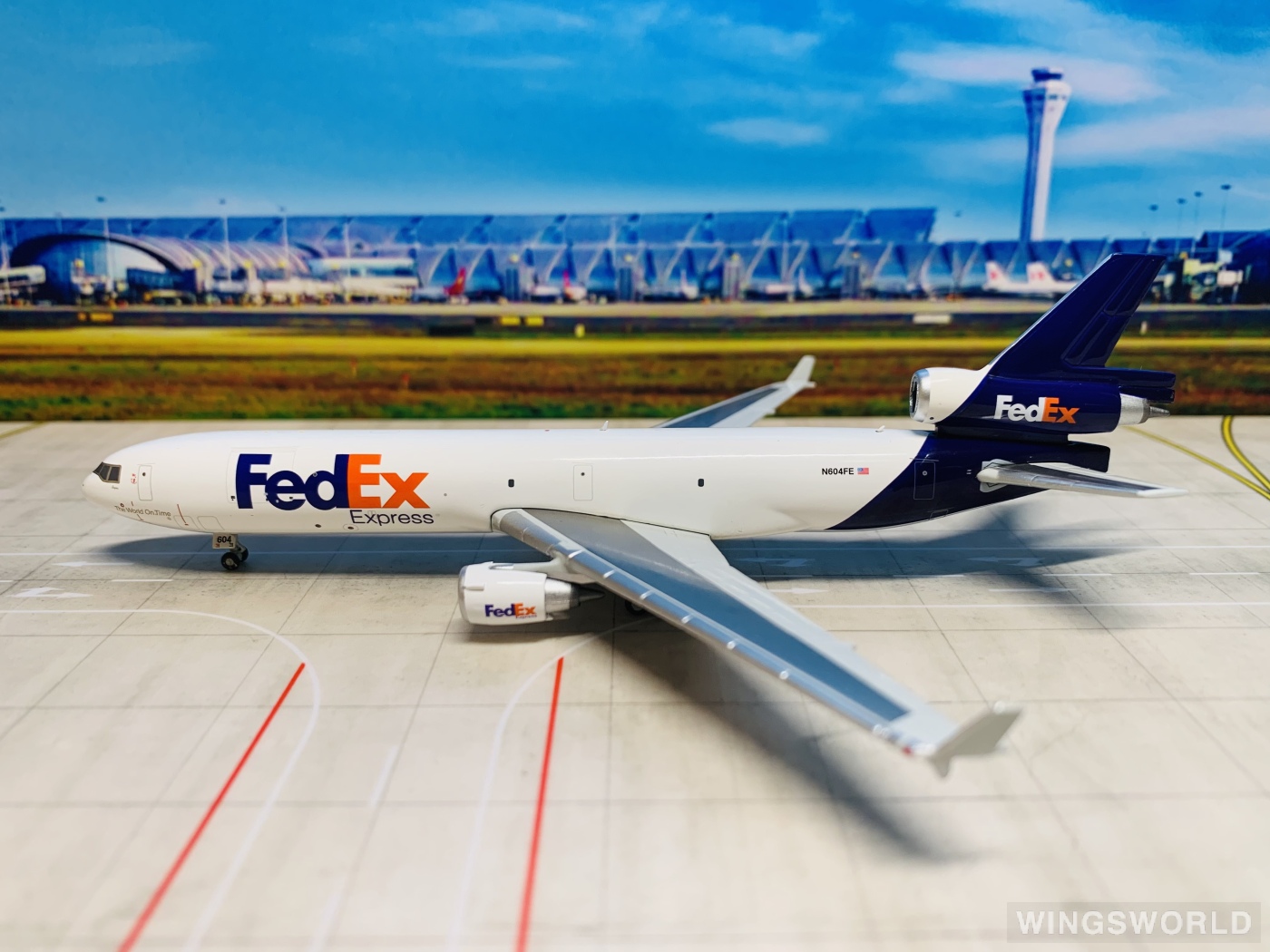Geminijets 1:400 GJFDX1974 FedEx 联邦快递 McDonnell Douglas MD-11 N604FE