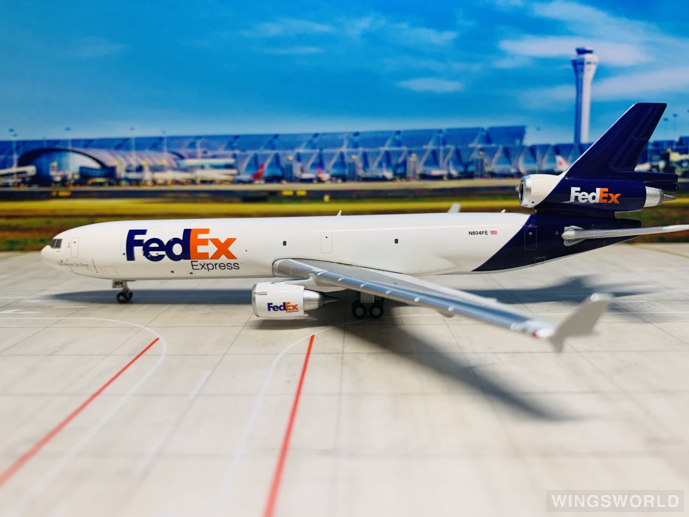 Geminijets 1:400 GJFDX1974 FedEx 联邦快递 McDonnell Douglas MD-11 N604FE