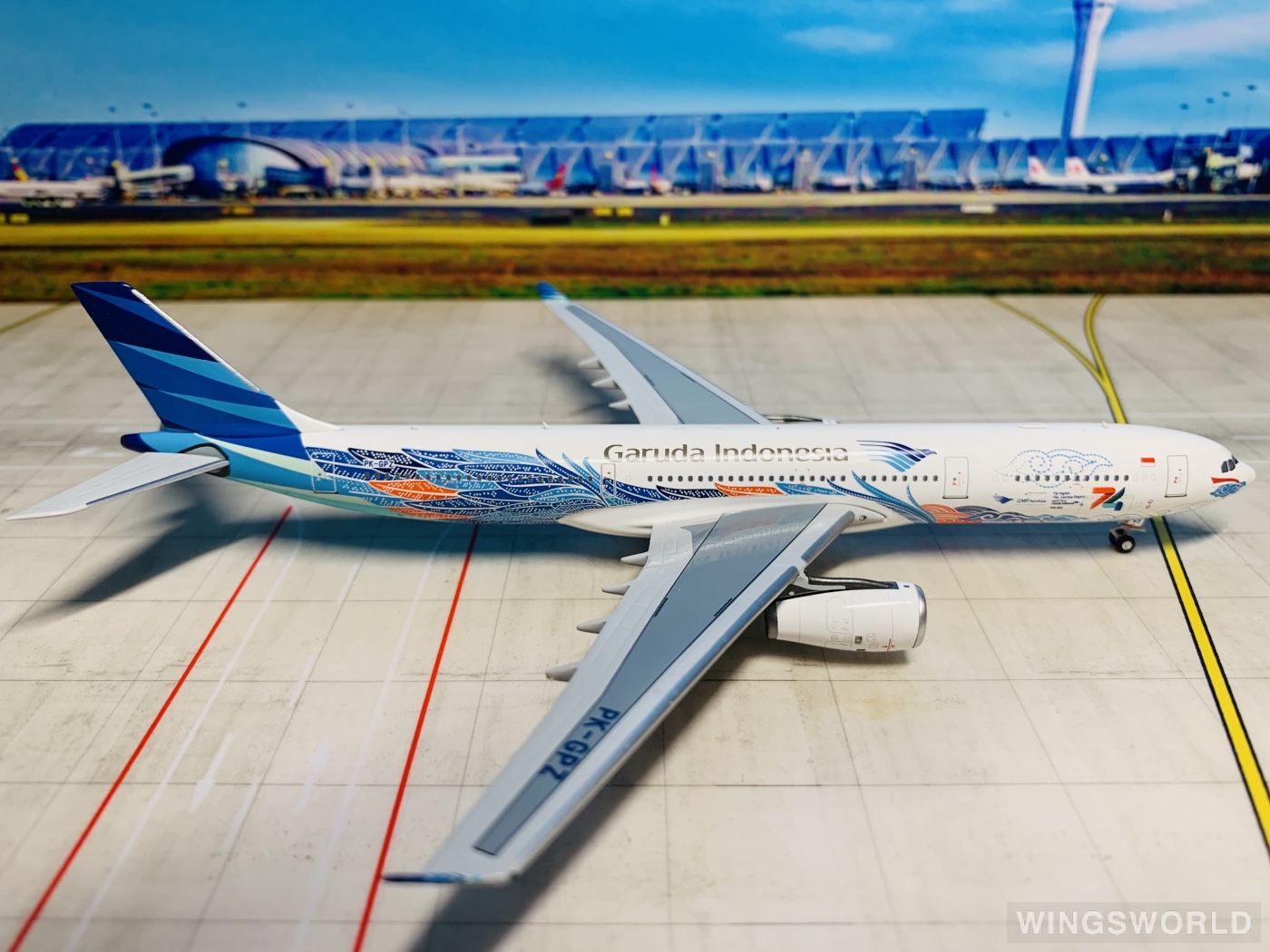 NGmodels 1:400 NG62053 Garuda Indonesia 印度尼西亚鹰航 Airbus A330-300 PK-GPZ