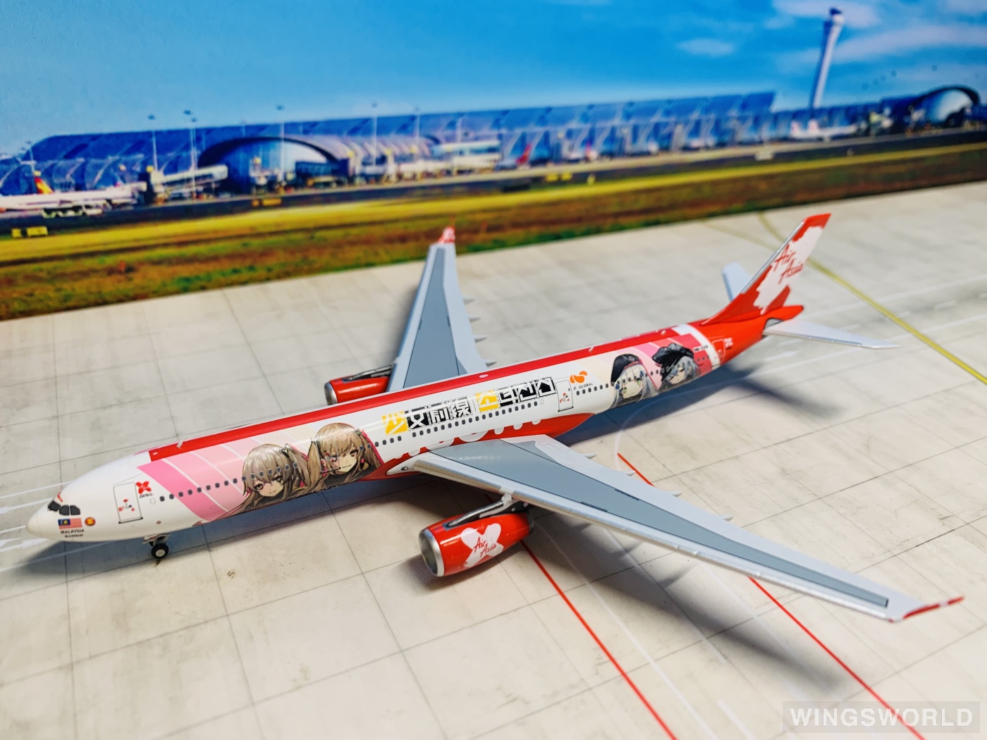 NGmodels 1:400 NG62062 AirAsia 亚洲航空 Airbus A330-300 9M-XXB