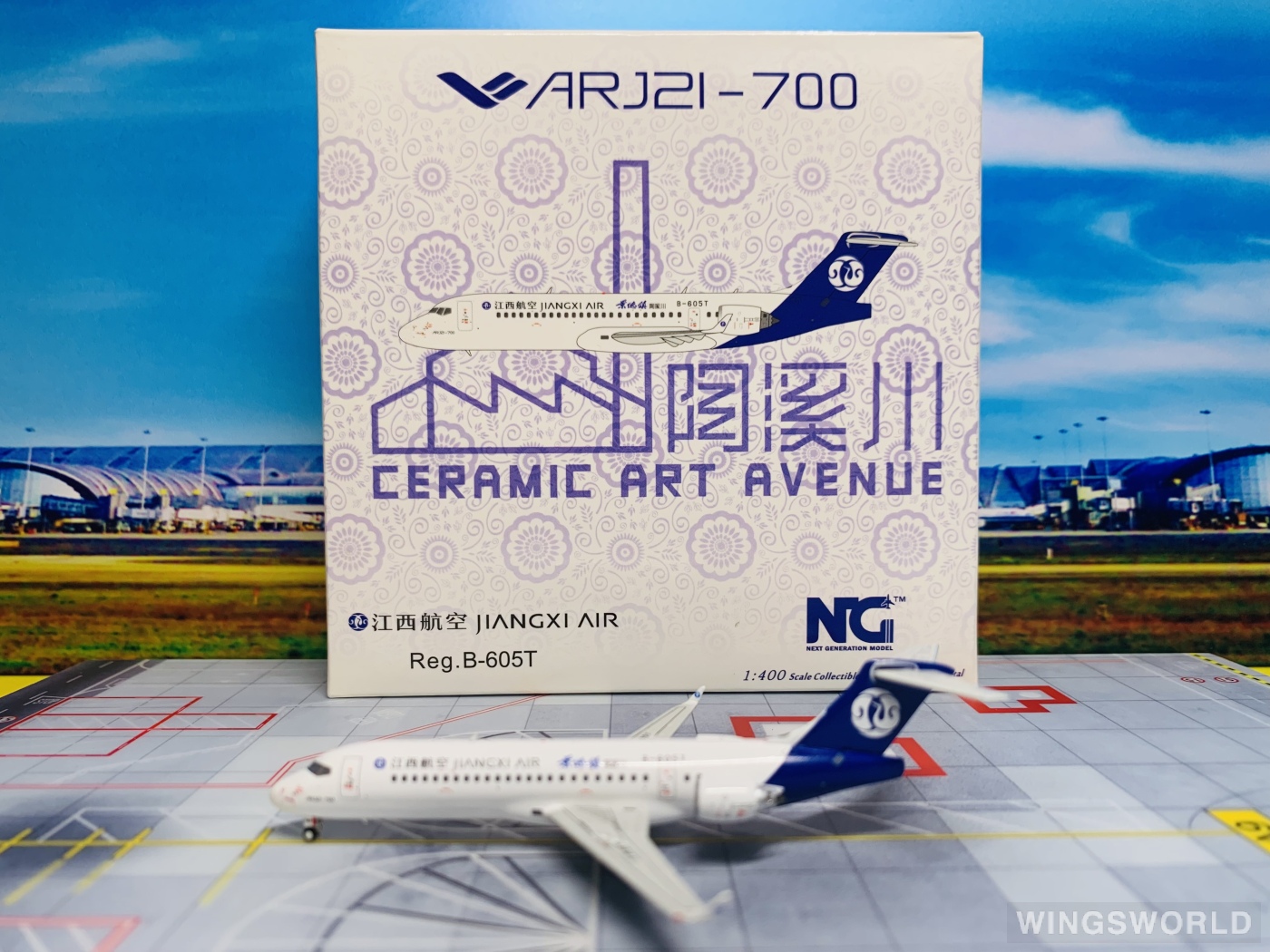 NGmodels 1:400 NG21009 Jiangxi Air 江西航空 Comac ARJ21-700 B-605T