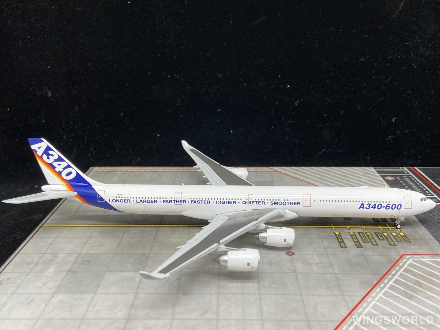 JC Wings 1:400 LH4168 Airbus 空中客车 Airbus A340-600 F-WWCC