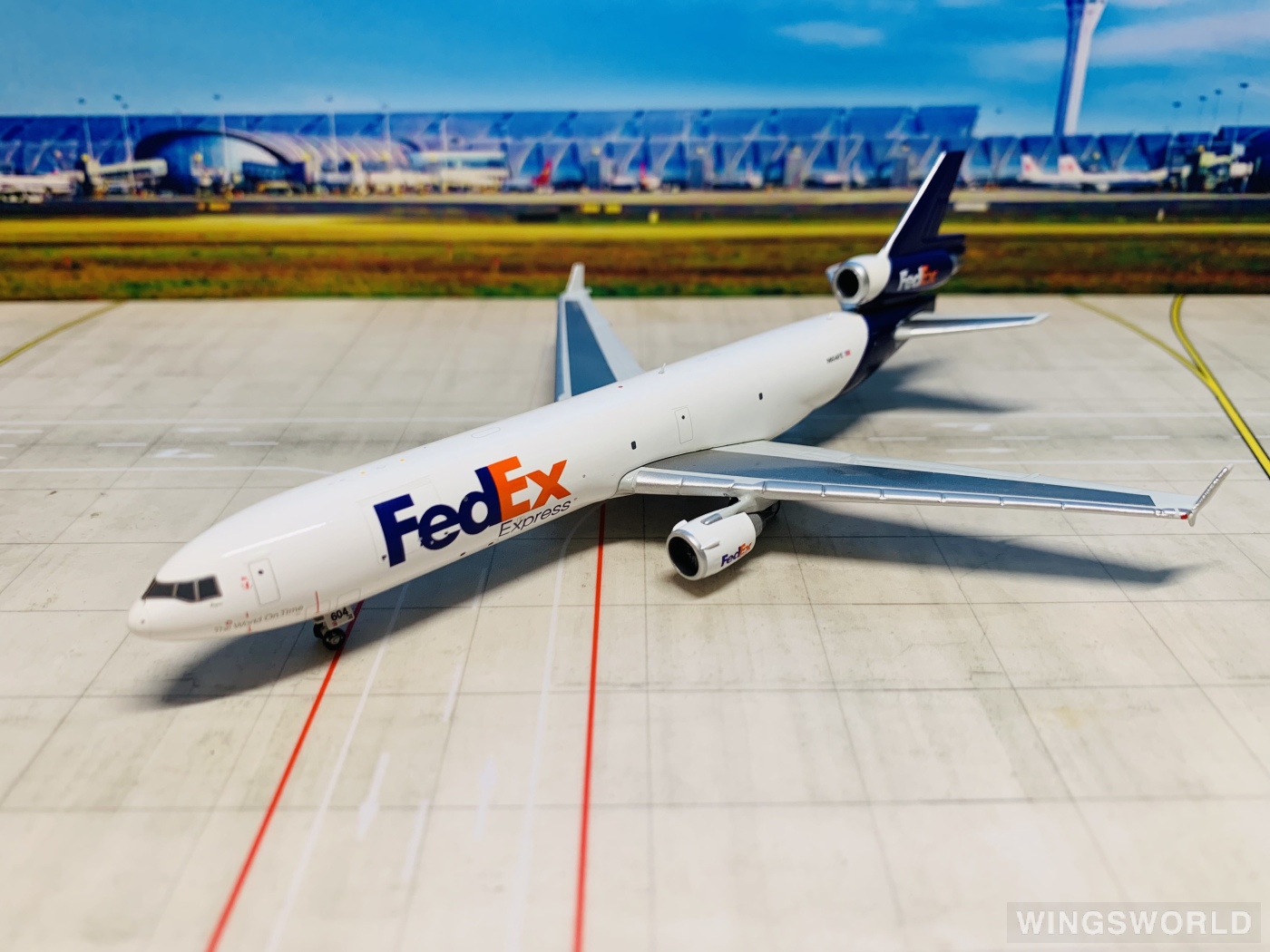 Geminijets 1:400 GJFDX1974 FedEx 联邦快递 McDonnell Douglas MD-11 N604FE