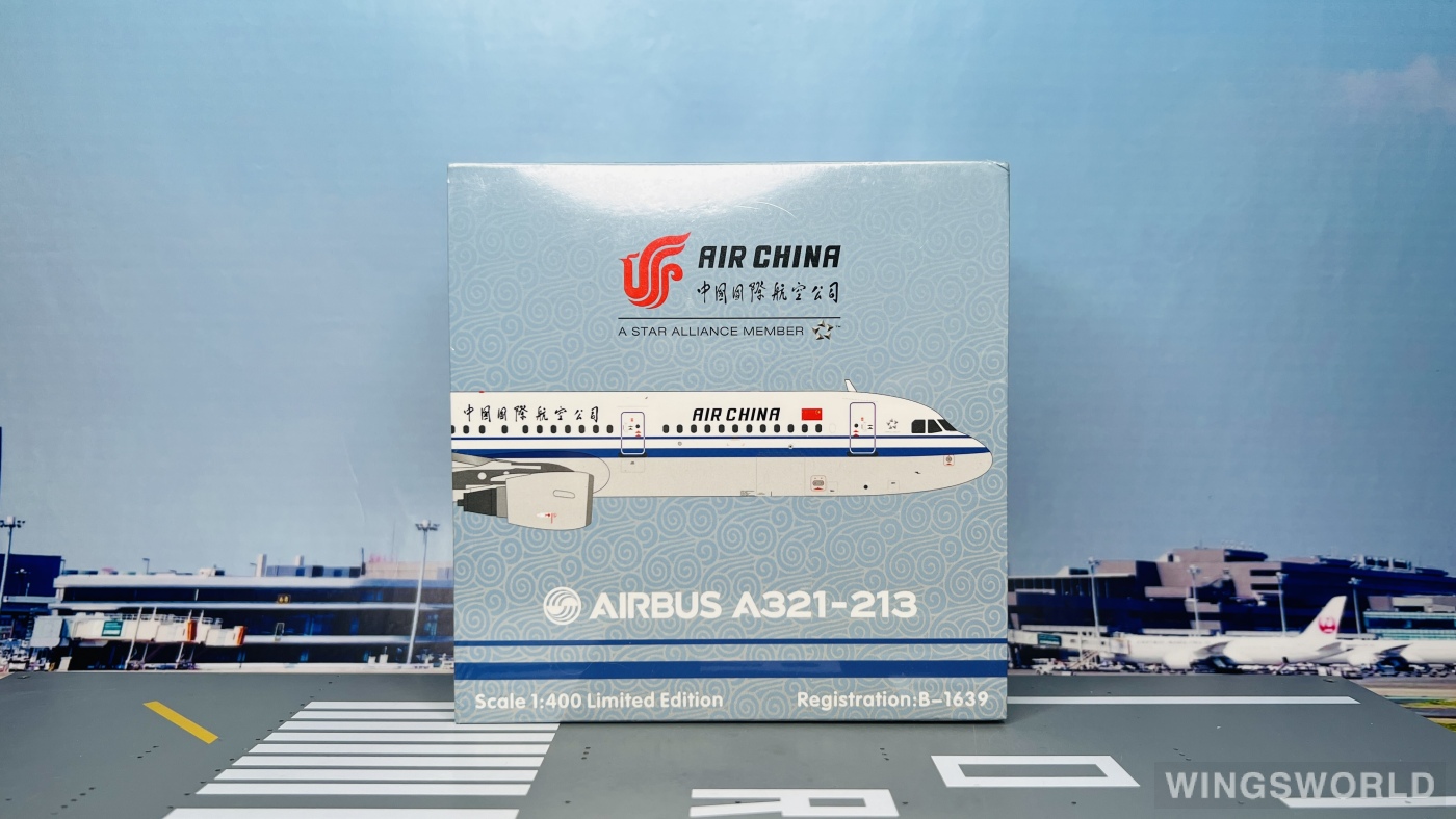 HYJLwings 1:400 HYJL81001 Air China 中国国际航空 Airbus A321 B-1639