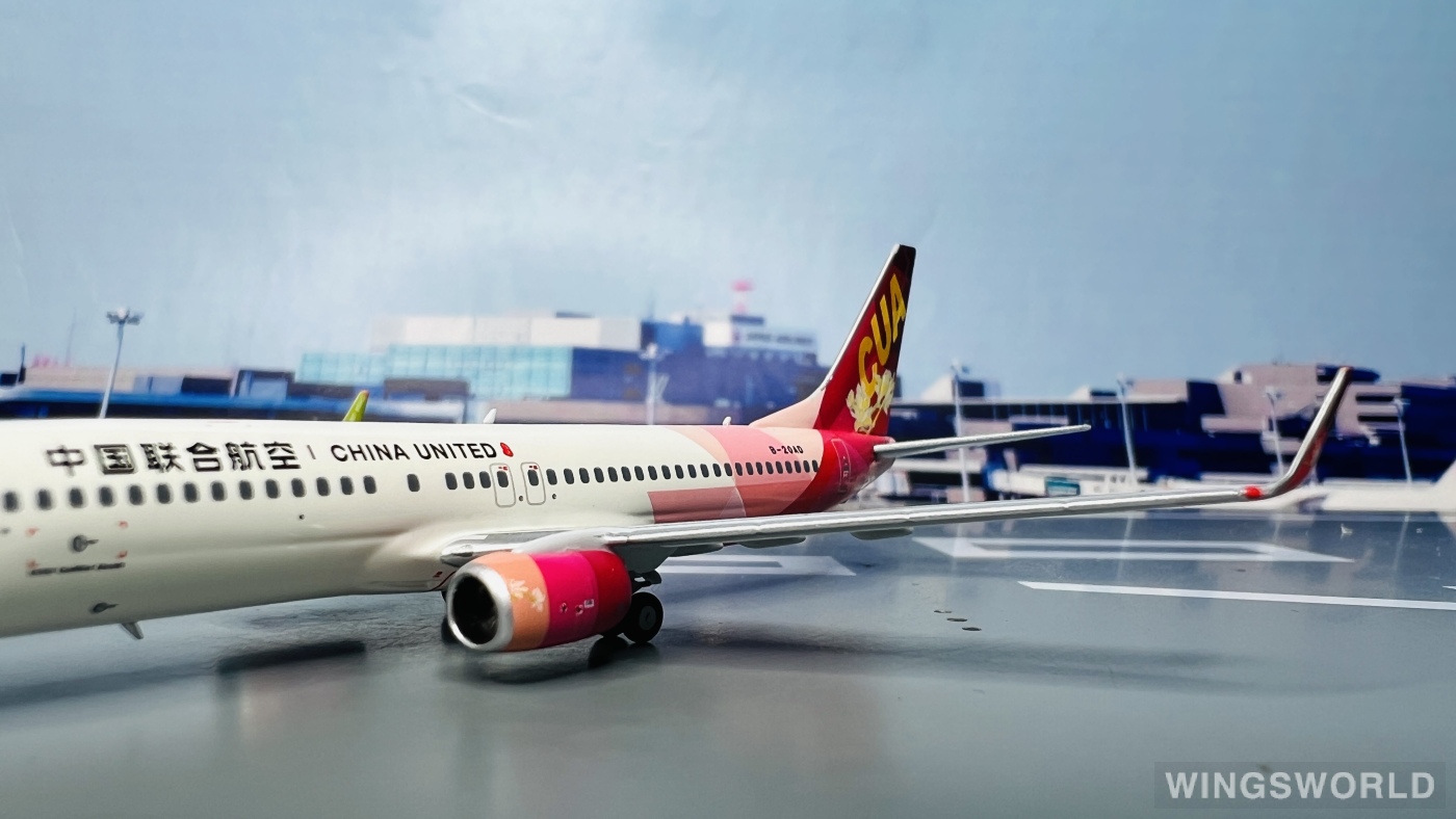 NGmodels 1:400 NG 58198 China United Airlines 中国联合航空 Boeing 737-800 B-20AD