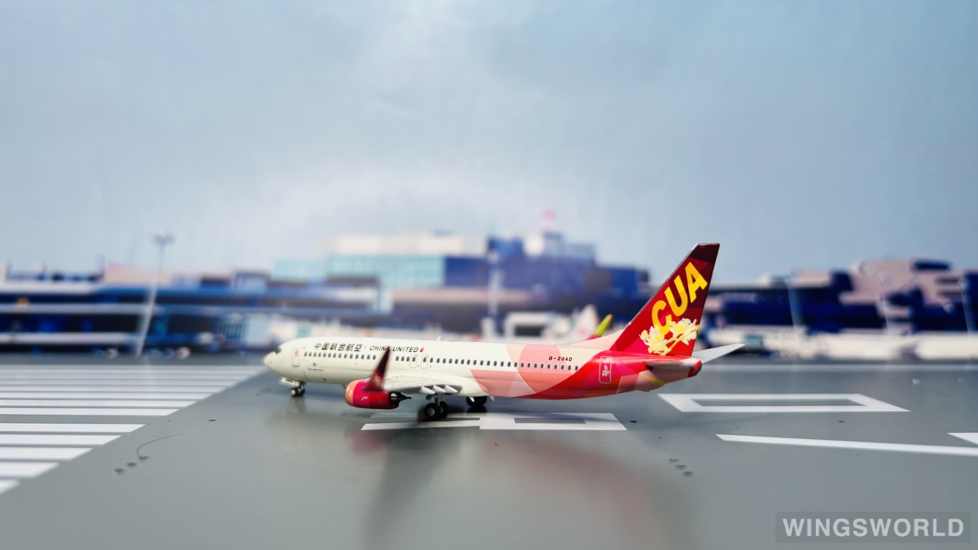 NGmodels 1:400 NG 58198 China United Airlines 中国联合航空 Boeing 737-800 B-20AD