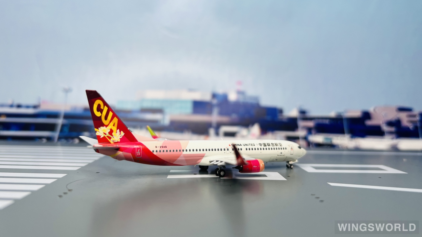 NGmodels 1:400 NG 58198 China United Airlines 中国联合航空 Boeing 737-800 B-20AD