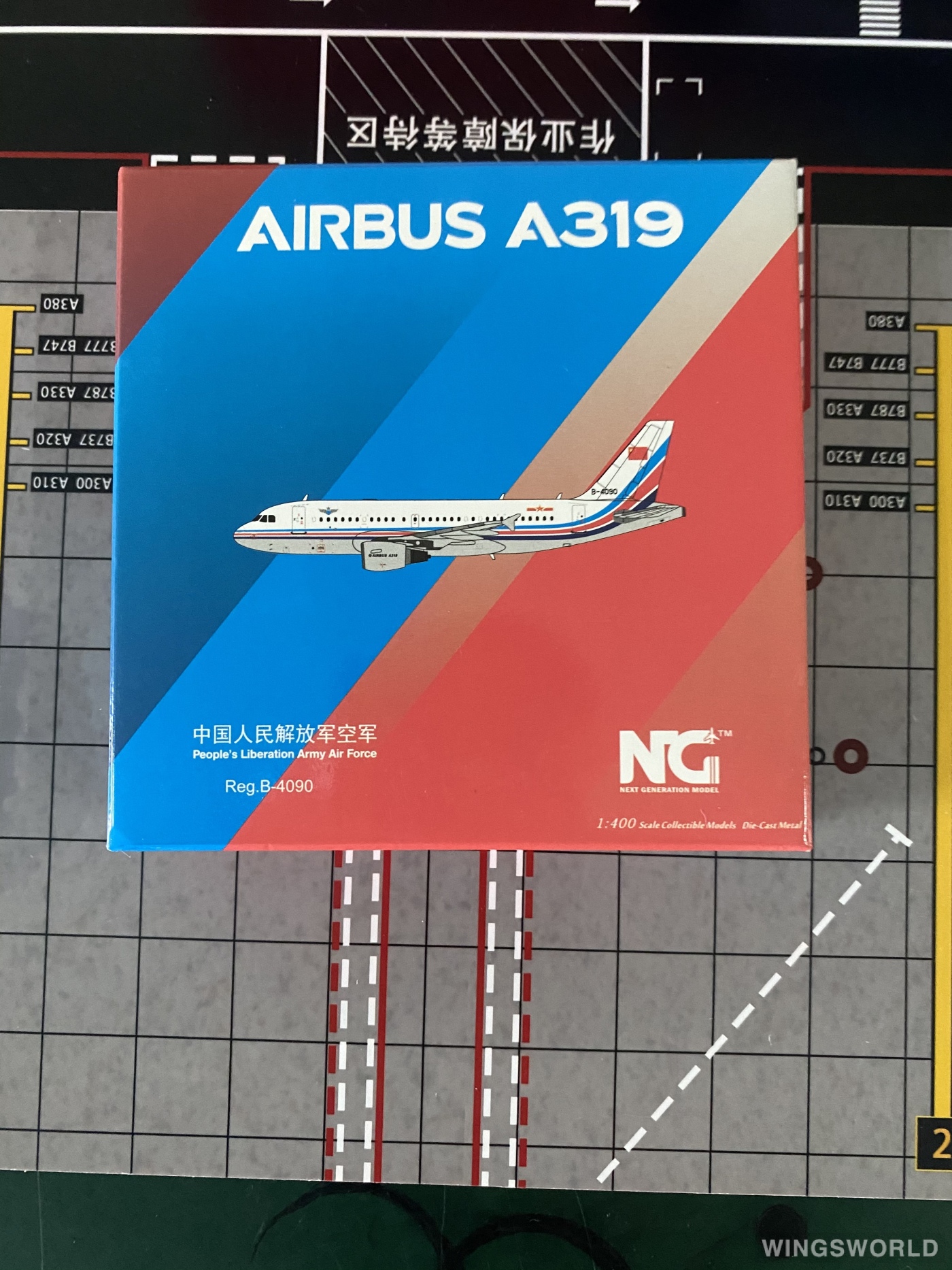 NGmodels 1:400 NG49019 PLAAF 中国空军 Airbus A319 B-4090