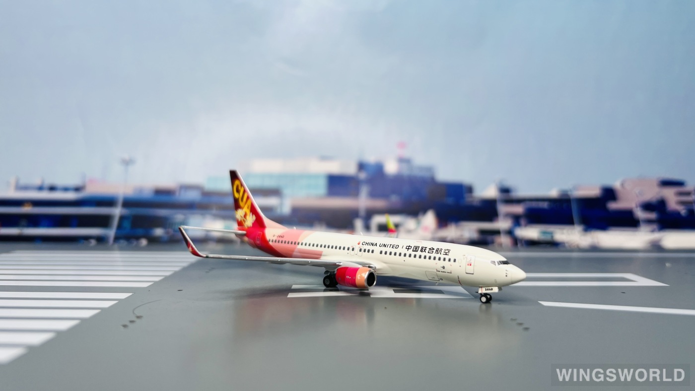 NGmodels 1:400 NG 58198 China United Airlines 中国联合航空 Boeing 737-800 B-20AD