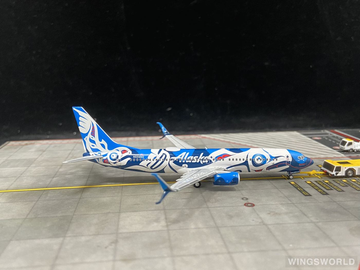 NGmodels 1:400 NG58196 Alaska Airlines 阿拉斯加航空 Boeing 737-800 N559AS