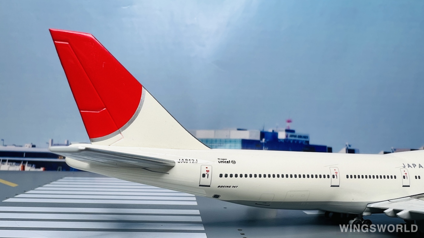 Jet-X 1:400 JXJA005A Japan Airlines 日本航空 Boeing 747-300 JA812J