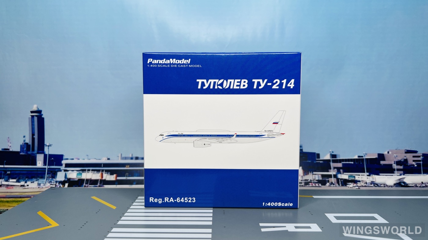 Pandamodel 1:400 52314 Russian Air Force 俄罗斯空军 Tupolev Tu-204 RA-64523