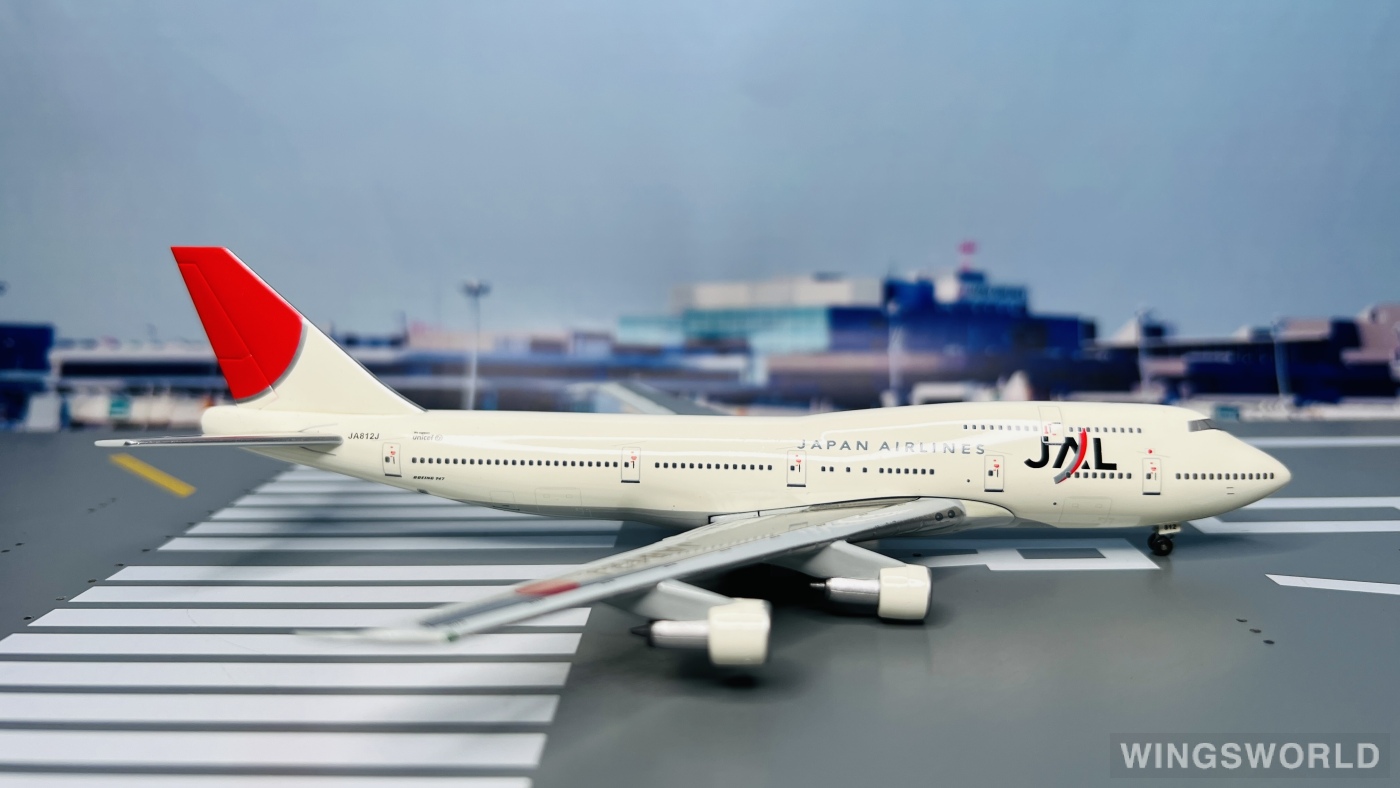 Jet-X 1:400 JXJA005A Japan Airlines 日本航空 Boeing 747-300 JA812J