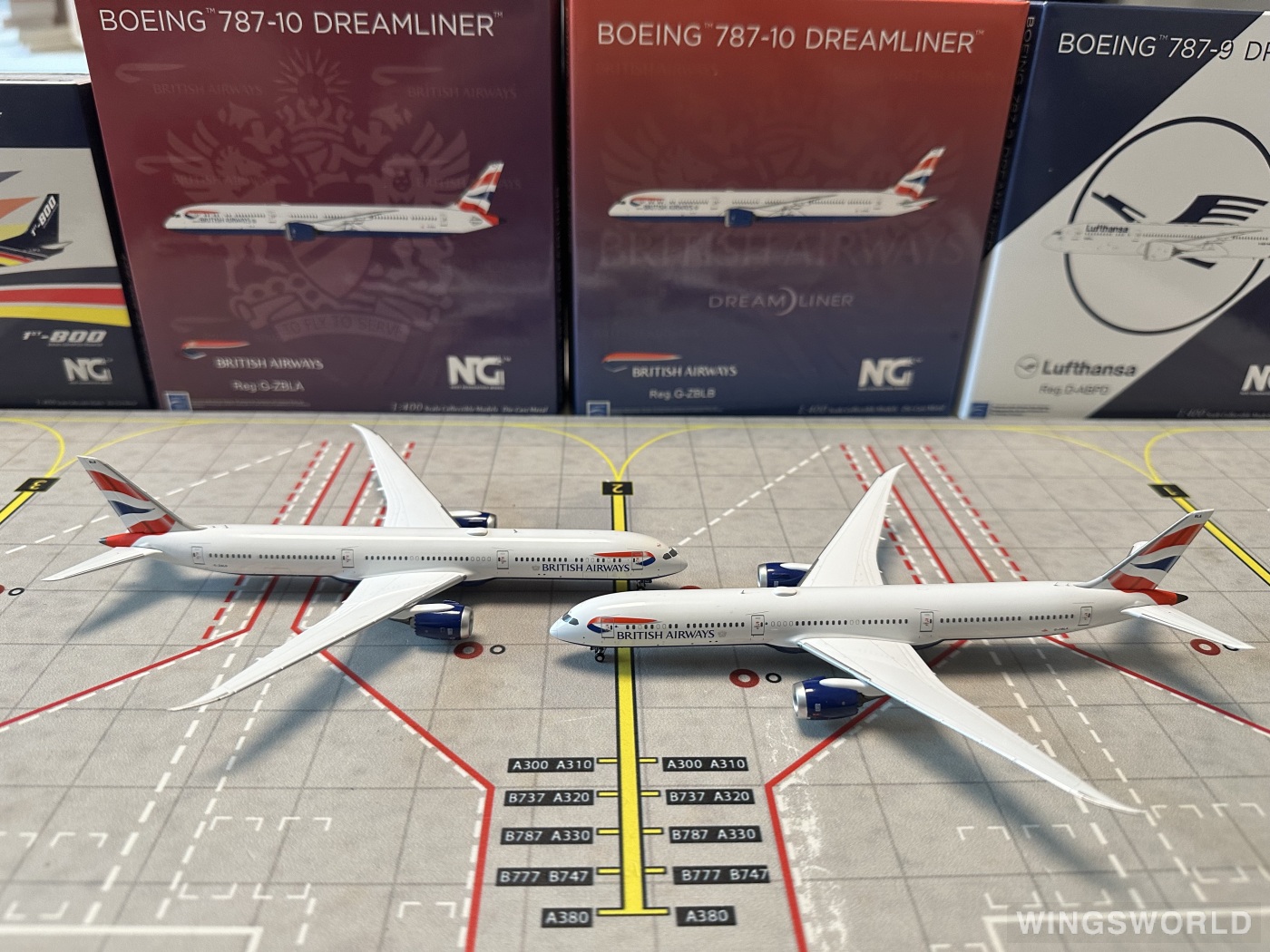 NGmodels 1:400 NG56009 British Airways 英国航空 Boeing 787-10 G-ZBLB