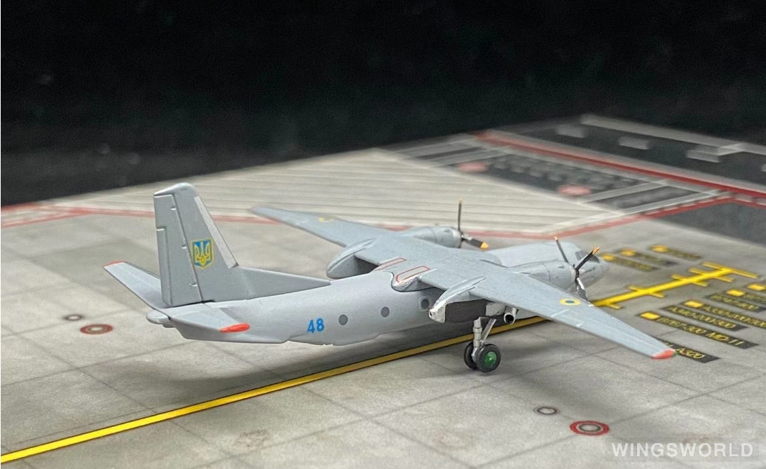 JC Wings 1:400 LH4326 Ukrainian Air Force 乌克兰空军 Antonov An-26 48