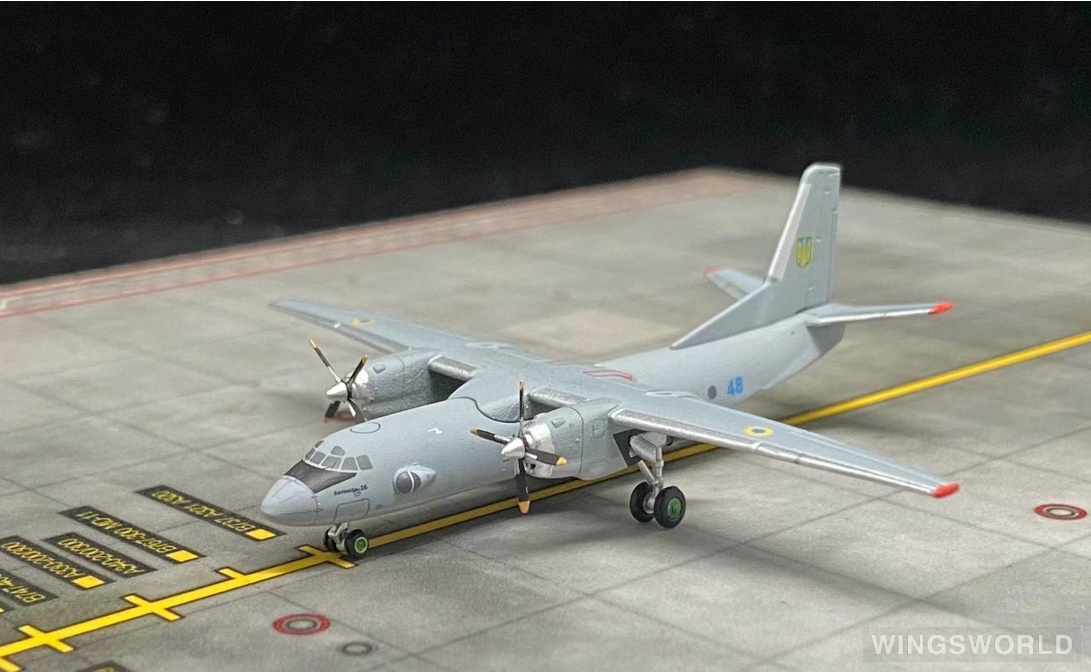 JC Wings 1:400 LH4326 Ukrainian Air Force 乌克兰空军 Antonov An-26 48