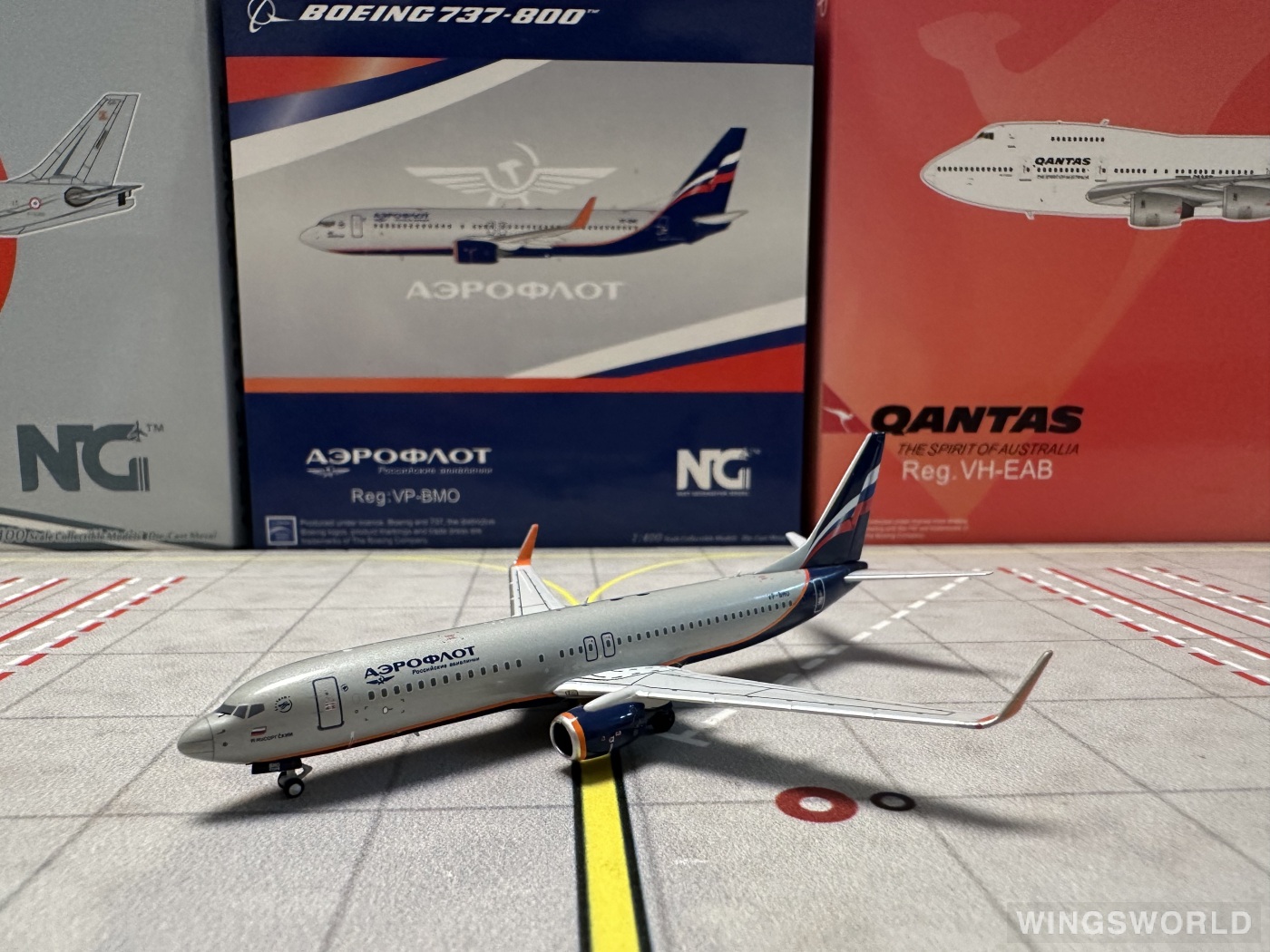 NGmodels 1:400 NG58019 Aeroflot 俄罗斯航空 Boeing 737-800 VP-BMO