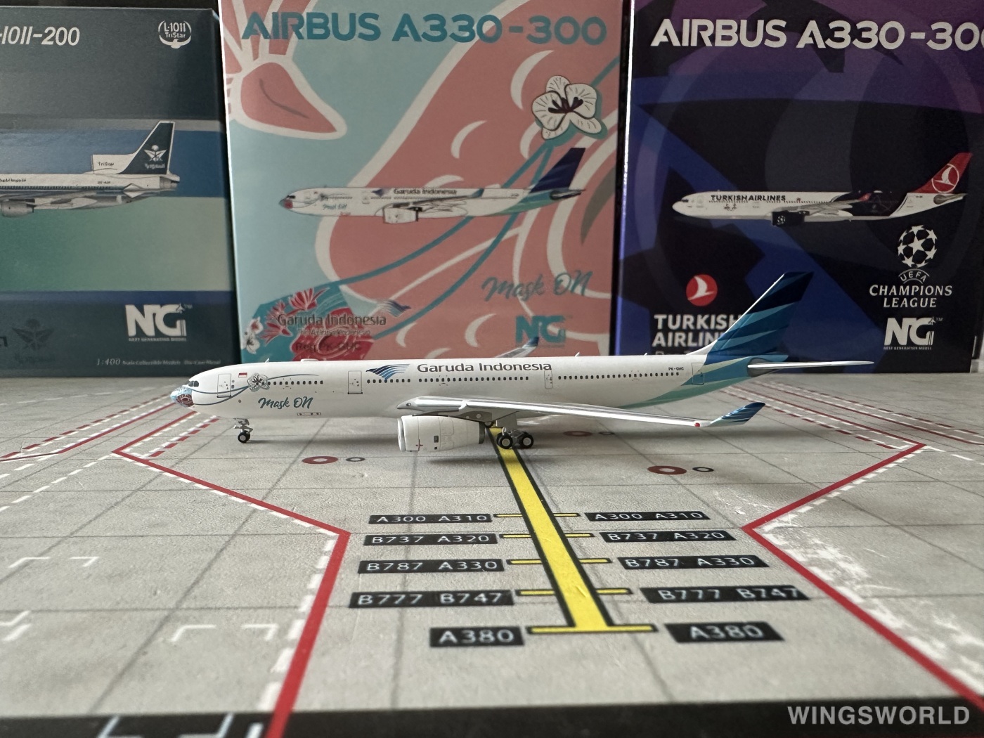 NGmodels 1:400 NG62055 Garuda Indonesia 印度尼西亚鹰航 Airbus A330-300 PK-GHC