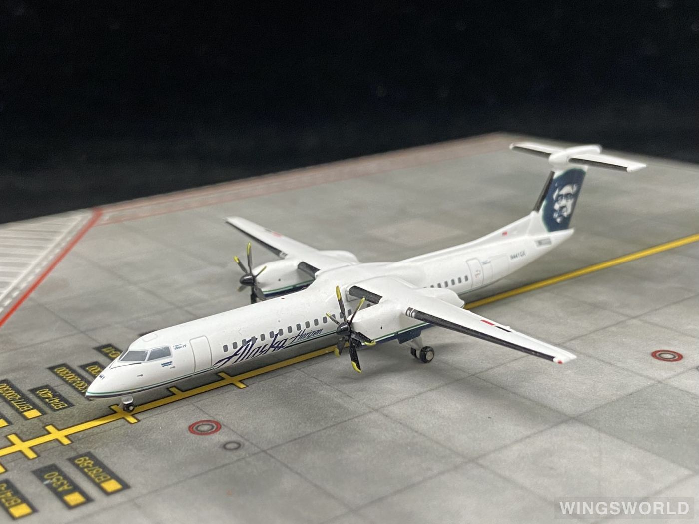 Geminijets 1:400 GJASA1044 Alaska Airlines 阿拉斯加航空 Bombardier Dash 8-400 N441QX