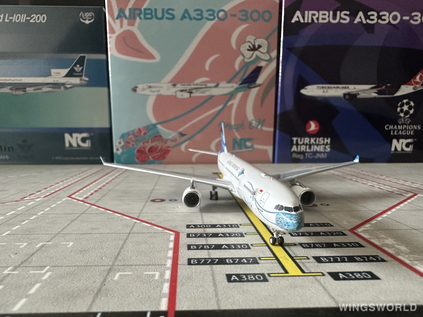 NGmodels 1:400 NG62055 Garuda Indonesia 印度尼西亚鹰航 Airbus A330-300 PK-GHC