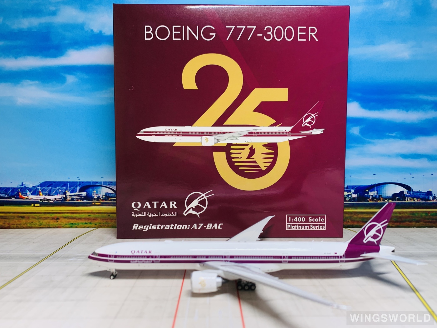 9/14まで】Phoenix Qatar 特別塗装機 B777-300ER 9/14まで】Phoenix