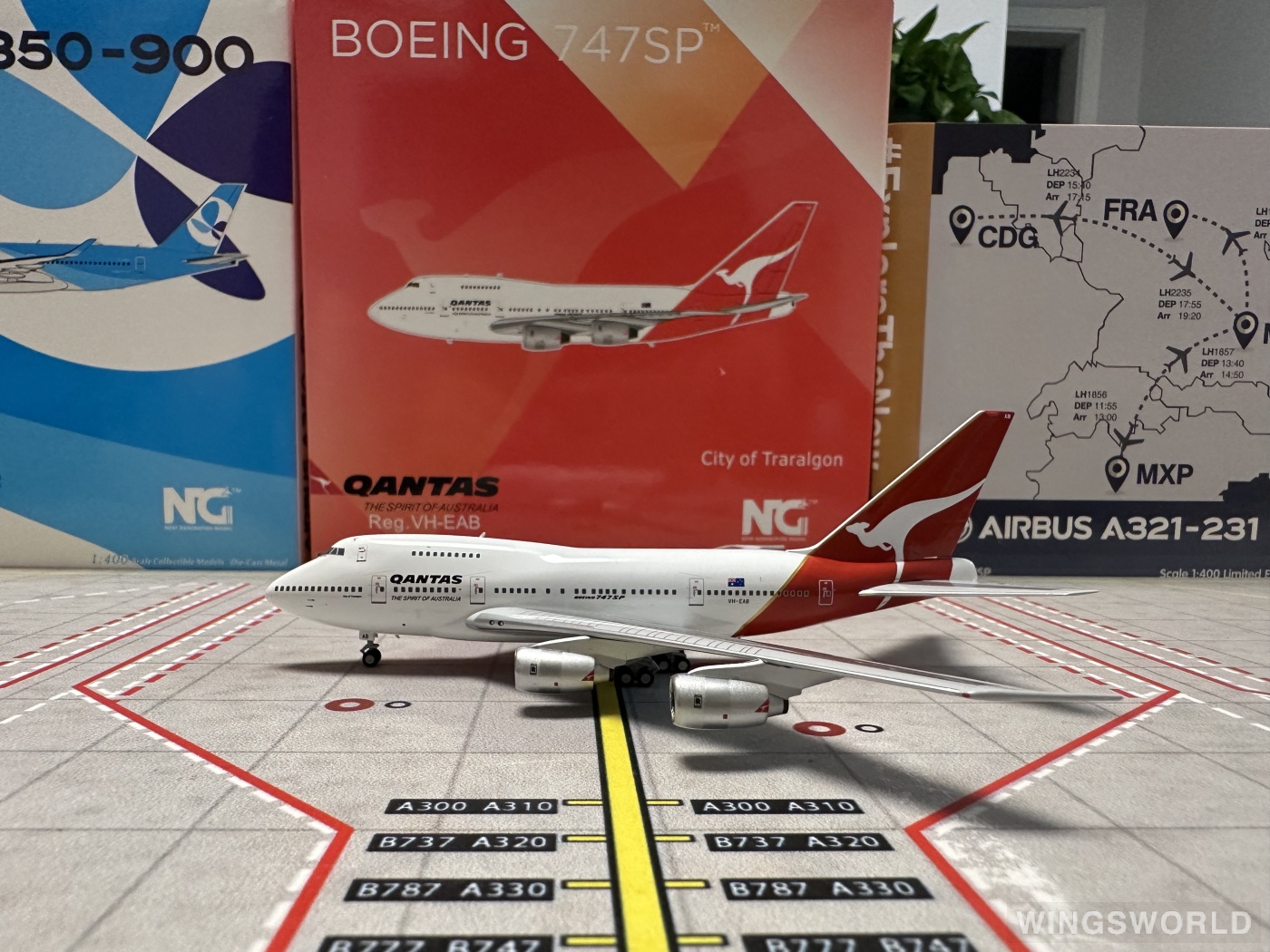 NGmodels 1:400 NG07029 Qantas 澳洲航空 Boeing 747SP VH-EAB