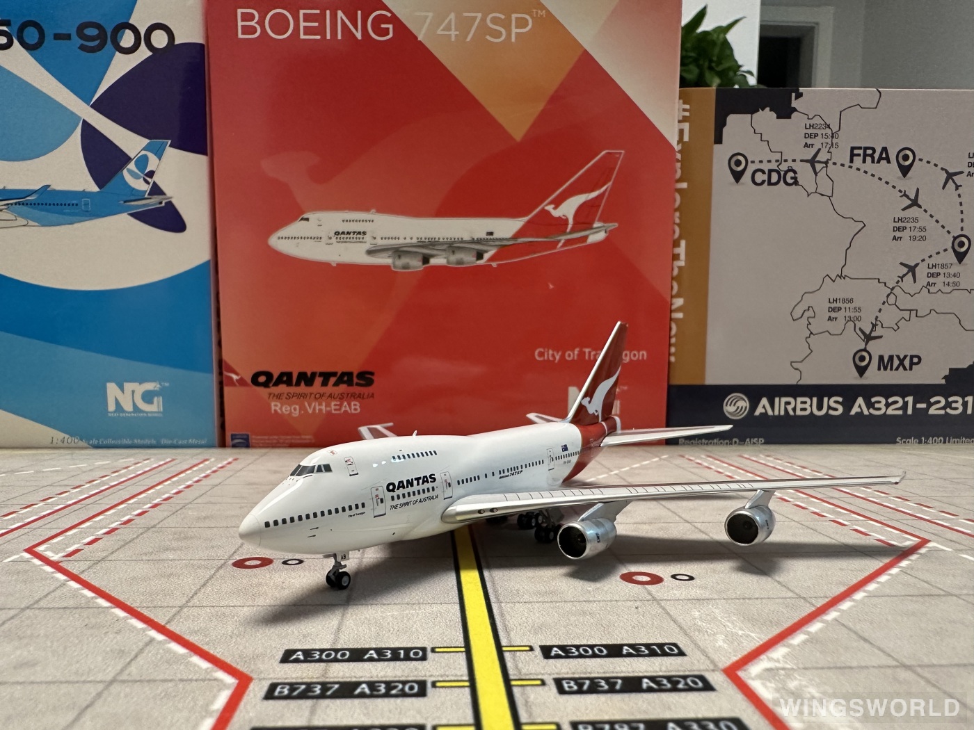 NGmodels 1:400 NG07029 Qantas 澳洲航空 Boeing 747SP VH-EAB