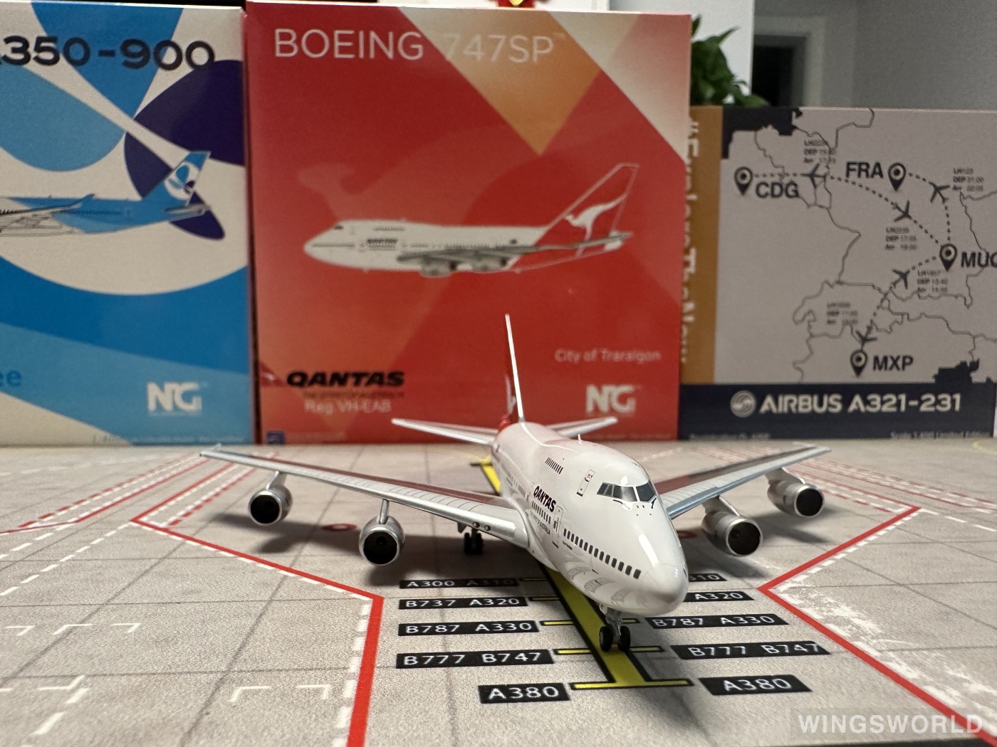 NGmodels 1:400 NG07029 Qantas 澳洲航空 Boeing 747SP VH-EAB