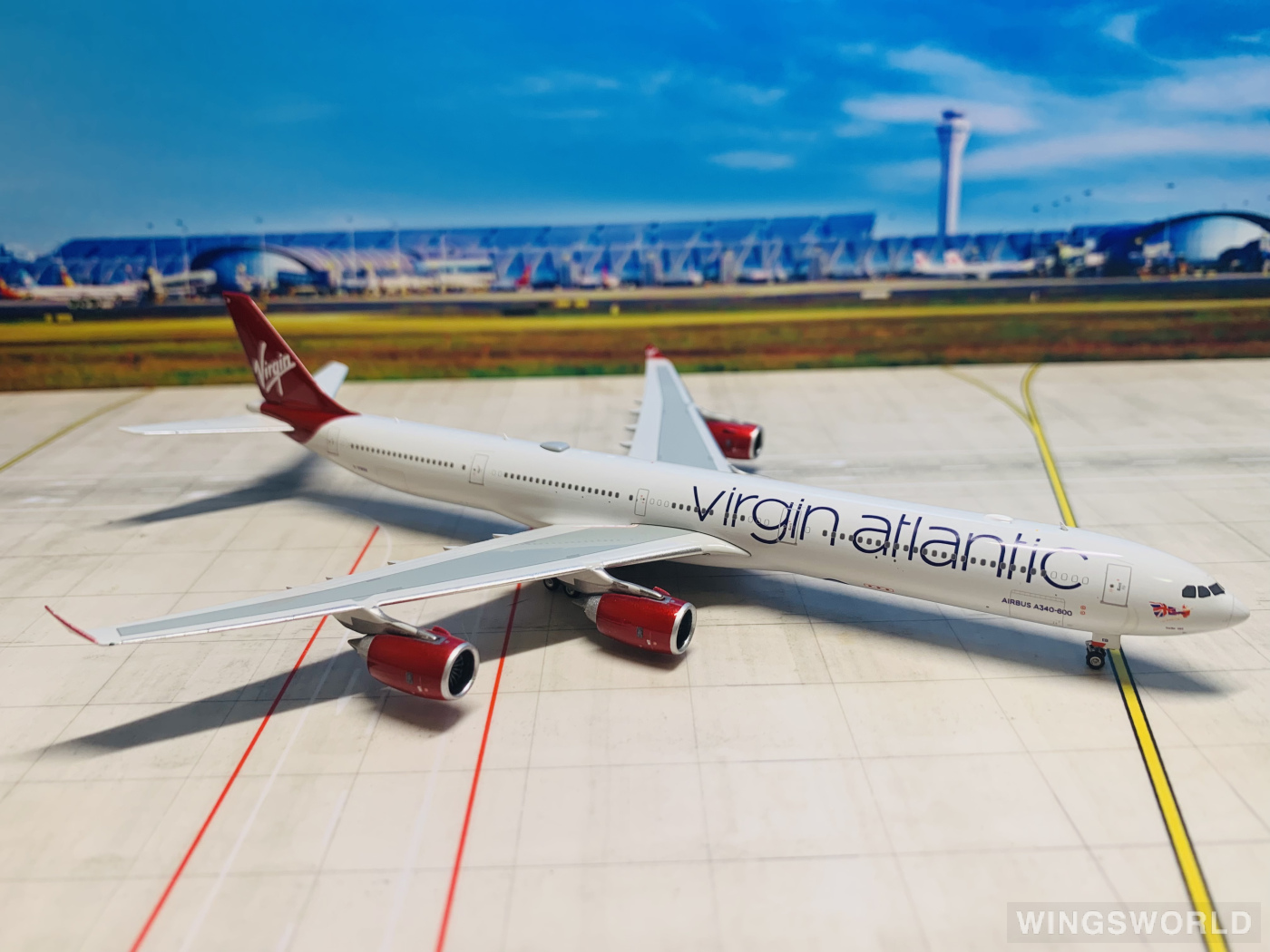 Phoenix 1:400 PH04553 Virgin Atlantic Airways 维珍航空 Airbus A340-600 G-VWEB