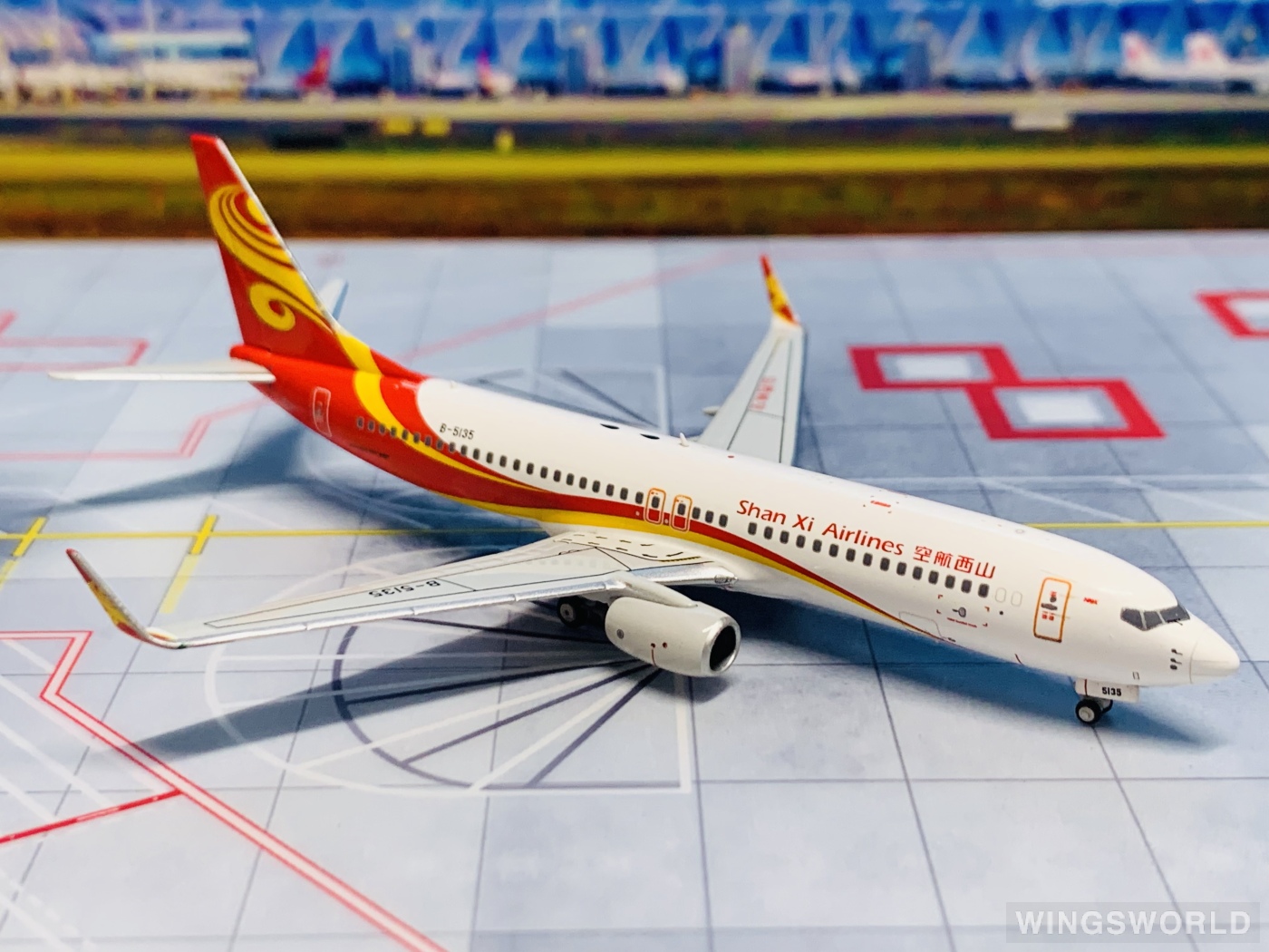 NGmodels 1:400 NG58068 Shanxi Airlines 山西航空 Boeing 737-800 B-5135