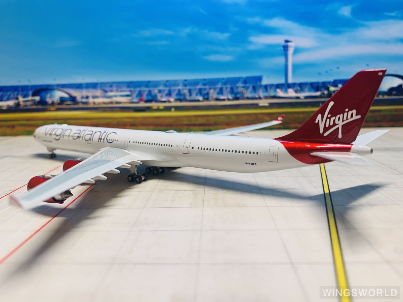 Phoenix 1:400 PH04553 Virgin Atlantic Airways 维珍航空 Airbus A340-600 G-VWEB