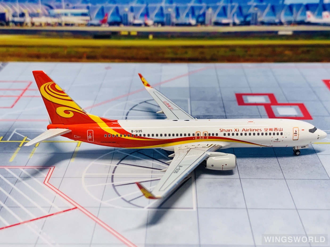 NGmodels 1:400 NG58068 Shanxi Airlines 山西航空 Boeing 737-800 B-5135