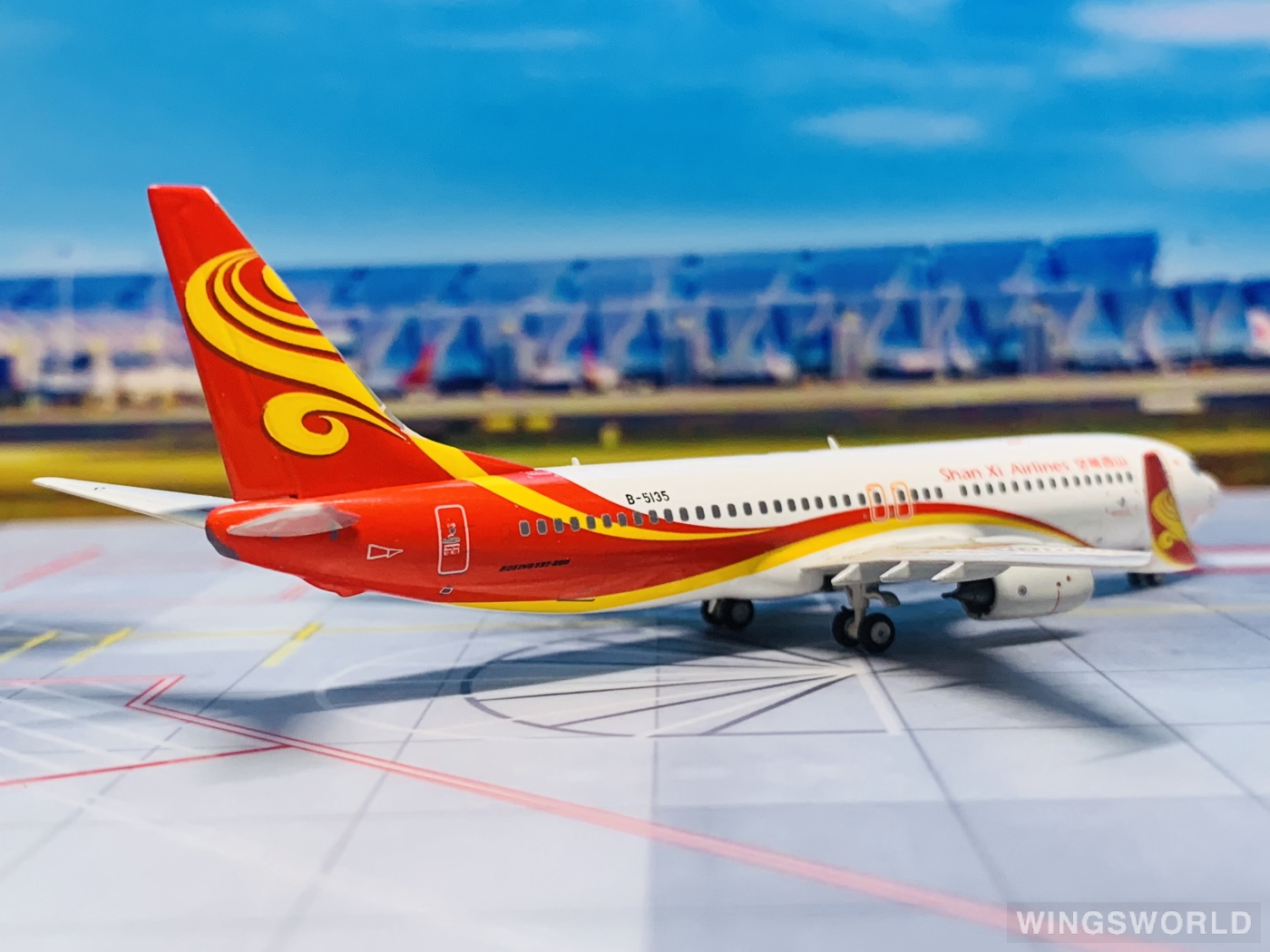 NGmodels 1:400 NG58068 Shanxi Airlines 山西航空 Boeing 737-800 B-5135