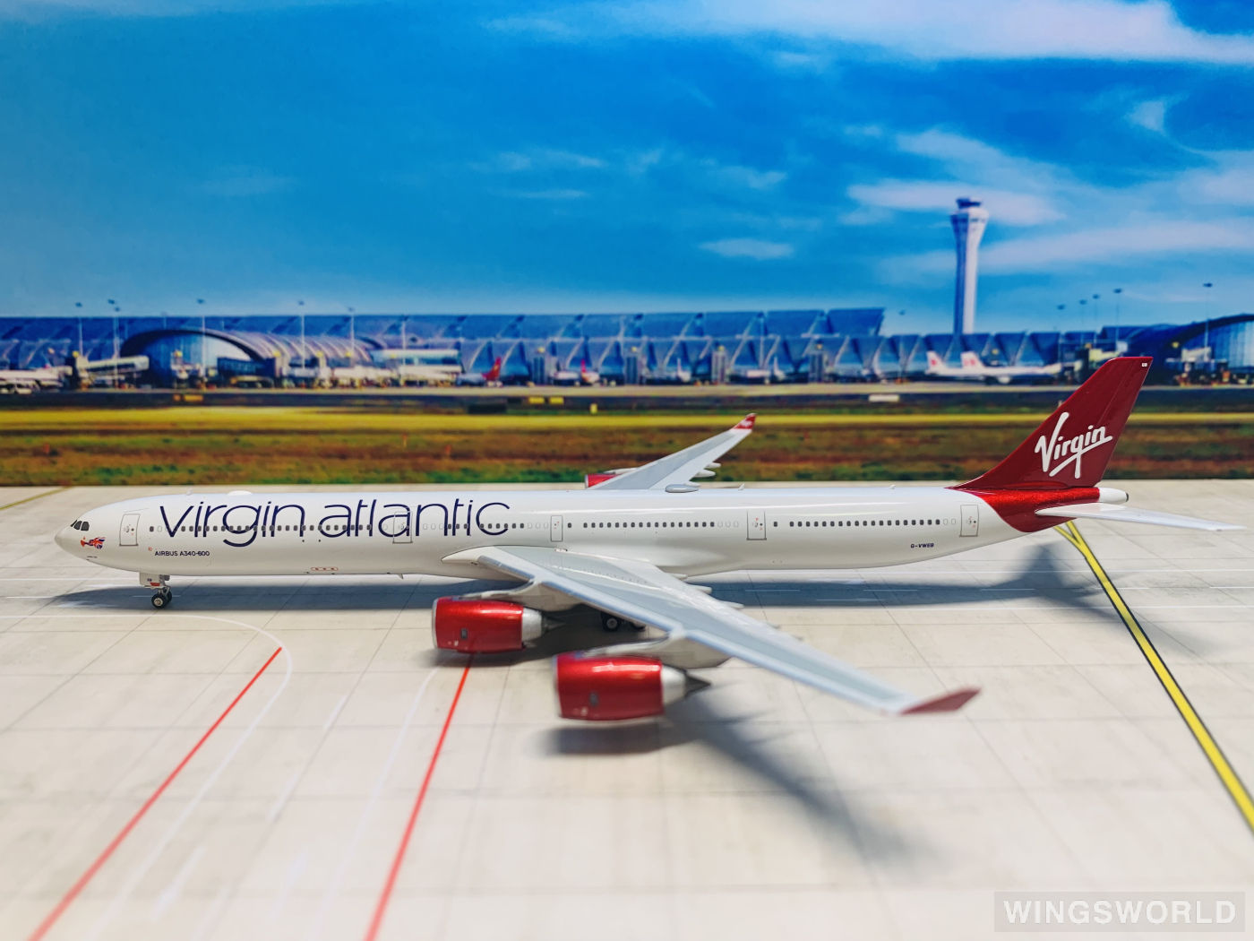 Phoenix 1:400 PH04553 Virgin Atlantic Airways 维珍航空 Airbus A340-600 G-VWEB