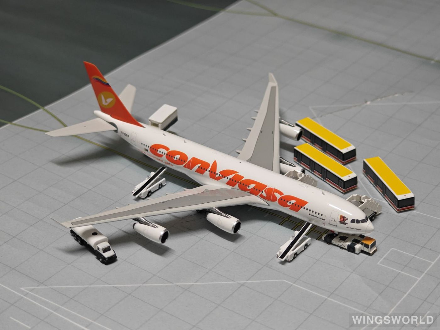 Phoenix 1:400 PH11356 Conviasa 委内瑞拉联合航空 Airbus A340-200 YV1004