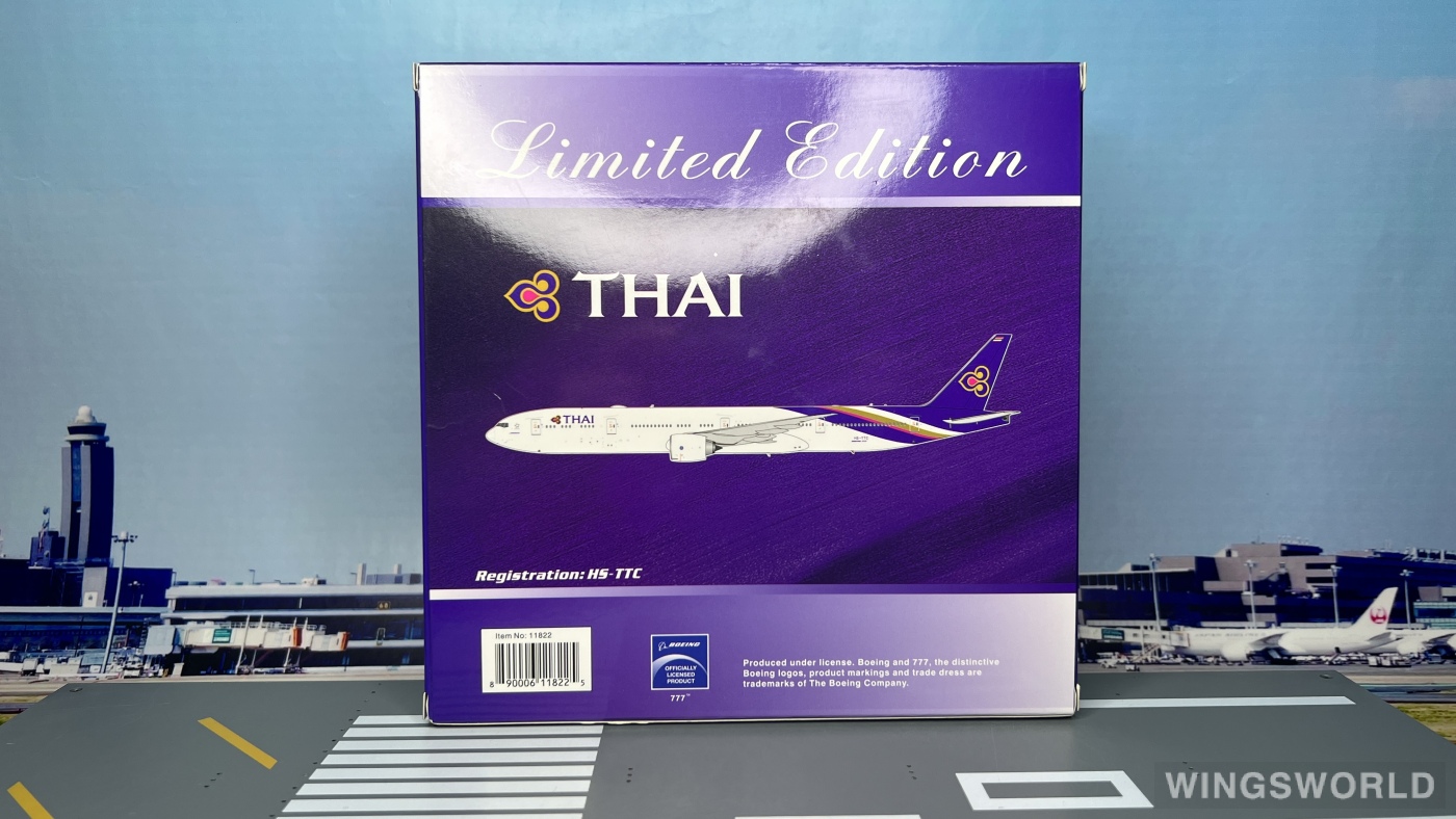 Phoenix 1:400 PH11822 Thai Airways 泰国国际航空 Boeing 777-300ER HS-TTC