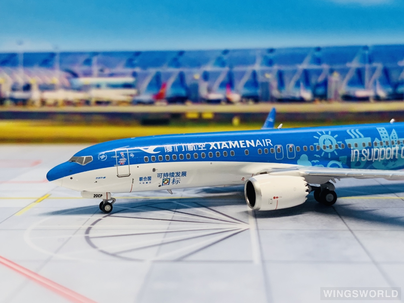 NGmodels 1:400 NG 88025 XiamenAir 厦门航空 Boeing 737 MAX 8 B-20CP