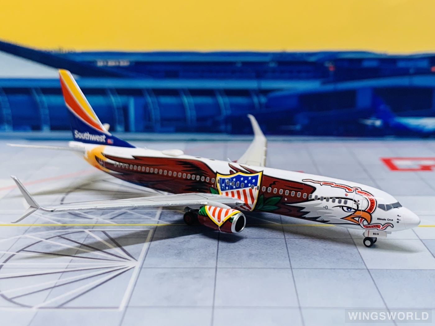 NGmodels 1:400 NG58161 Southwest Airlines 美国西南航空 Boeing 737-800 N8619F