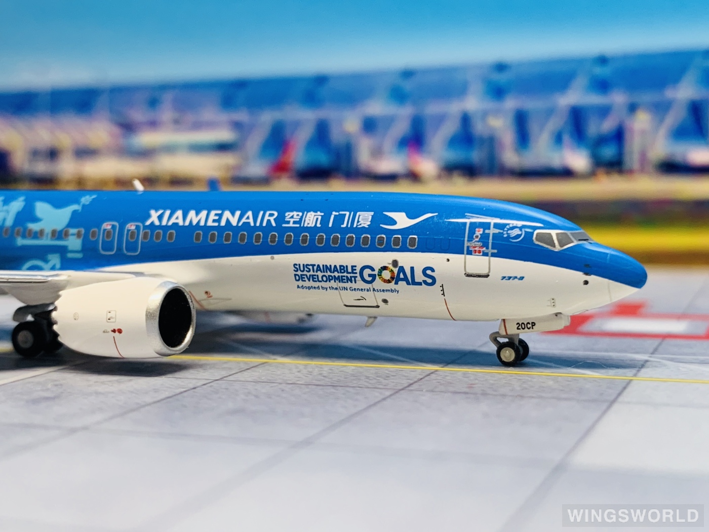 NGmodels 1:400 NG 88025 XiamenAir 厦门航空 Boeing 737 MAX 8 B-20CP