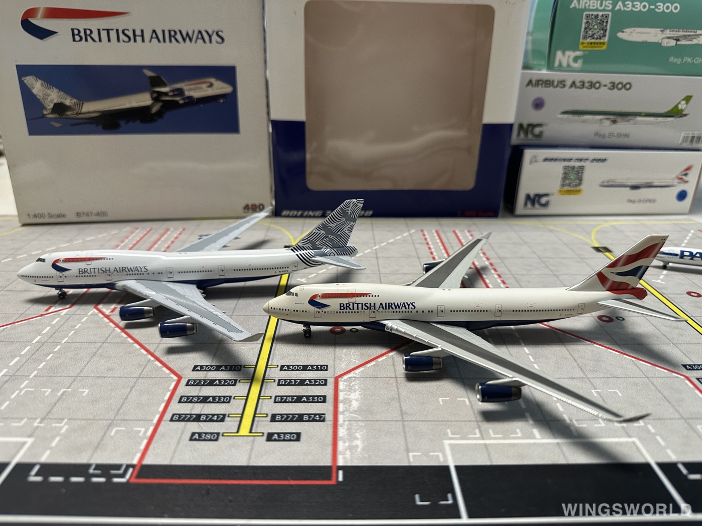 Witty 1:400 A13023 British Airways 英国航空 Boeing 747-400 G-CIVW