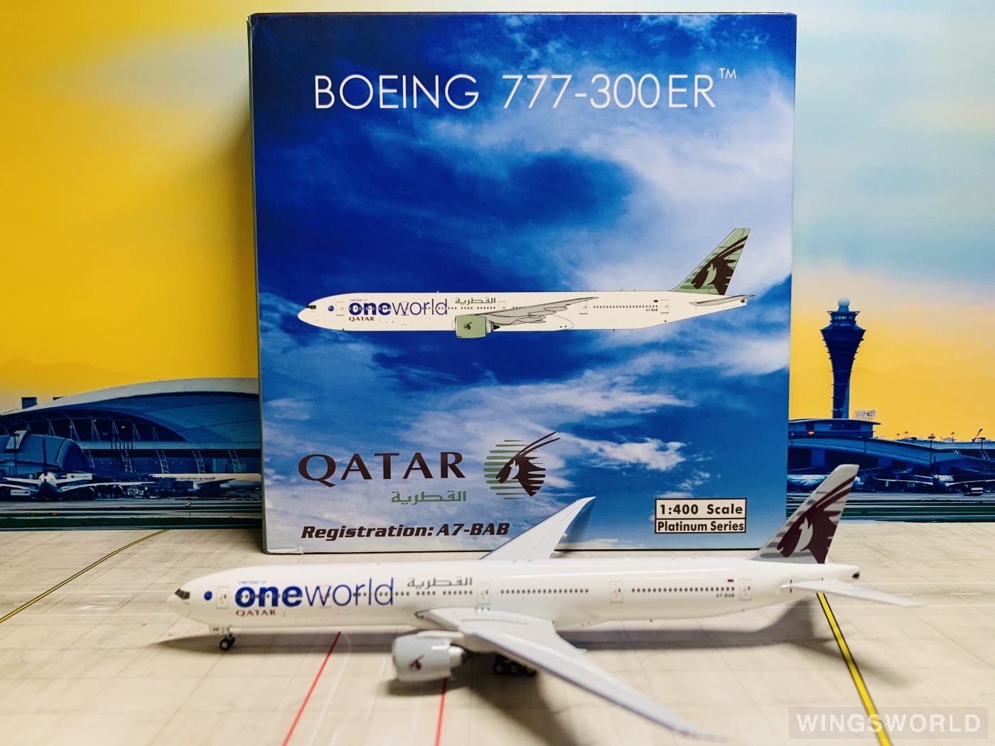 Phoenix 1:400 PH11475 Qatar 卡塔尔航空 Boeing 777-300ER A7-BAB