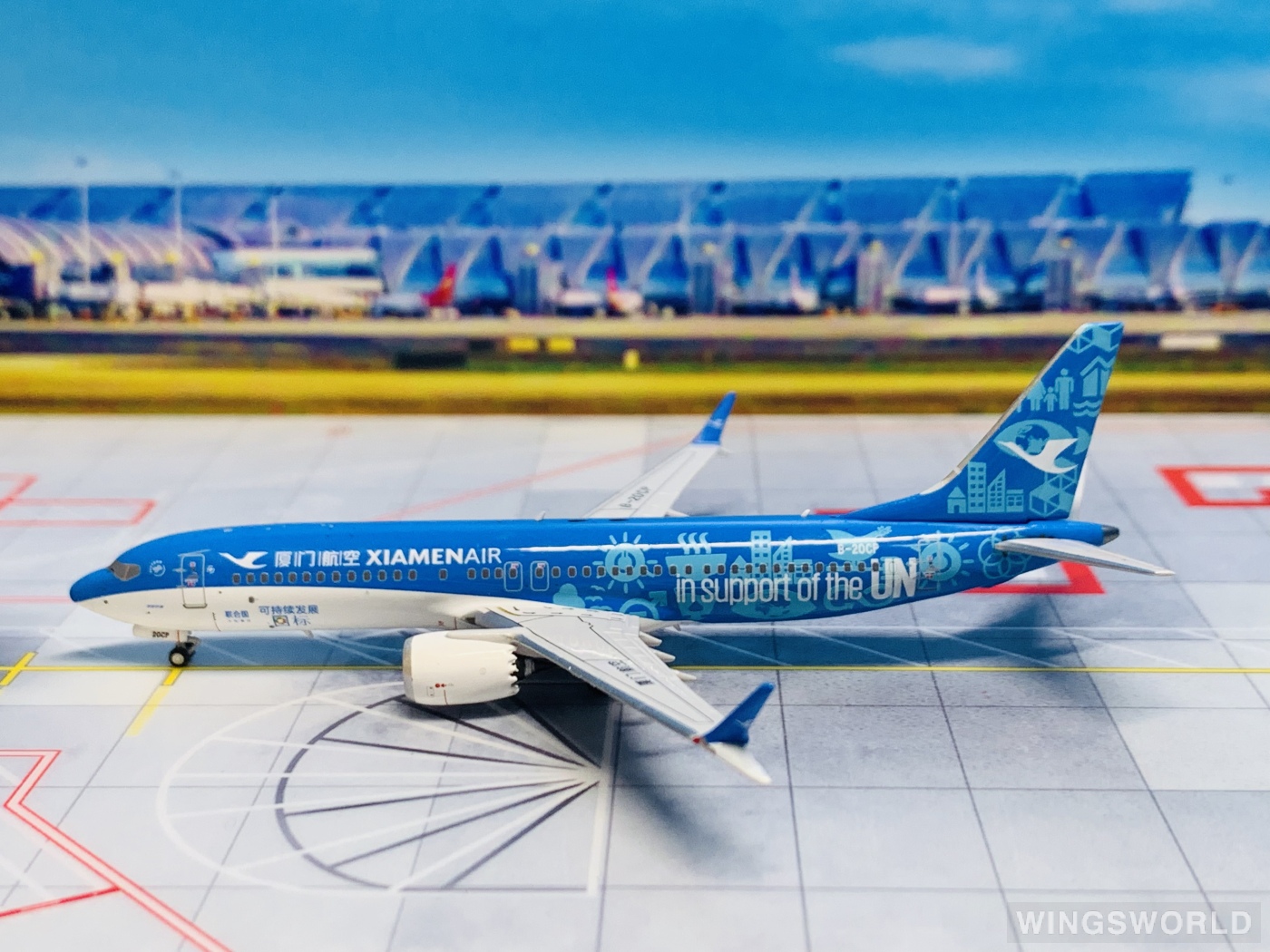 NGmodels 1:400 NG 88025 XiamenAir 厦门航空 Boeing 737 MAX 8 B-20CP