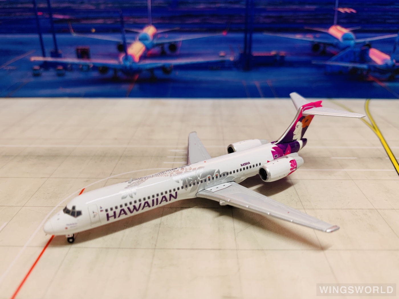 Geminijets 1:400 GJHAL2183 Hawaiian Airlines 夏威夷航空 Boeing 717 N491HA