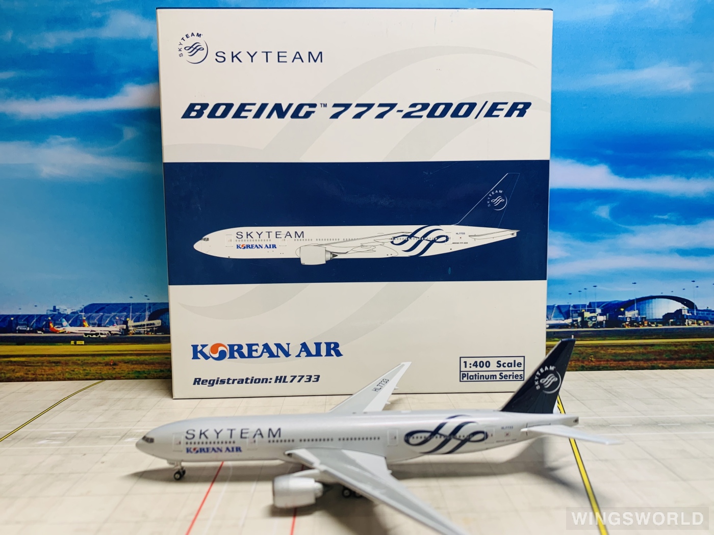 Phoenix 1:400 PH10364 Korean Air 大韩航空 Boeing 777-200 HL7733