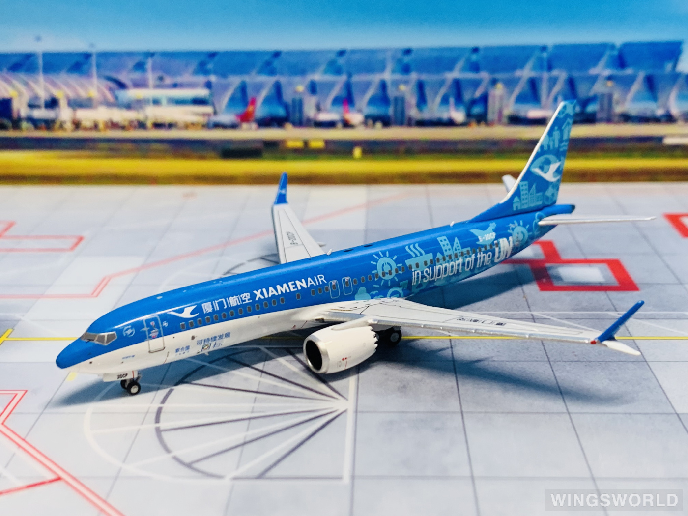 NGmodels 1:400 NG 88025 XiamenAir 厦门航空 Boeing 737 MAX 8 B-20CP