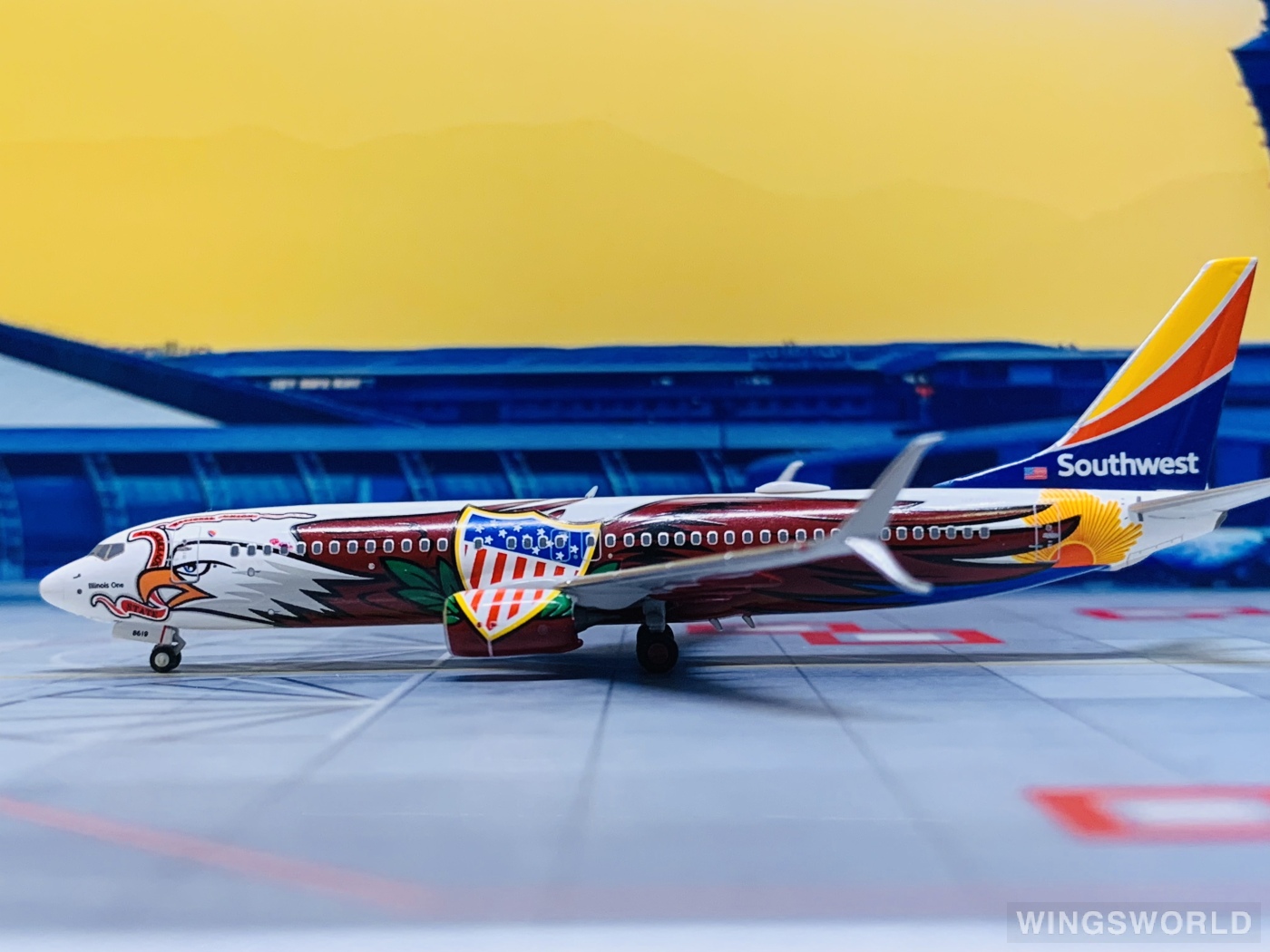 NGmodels 1:400 NG58161 Southwest Airlines 美国西南航空 Boeing 737-800 N8619F